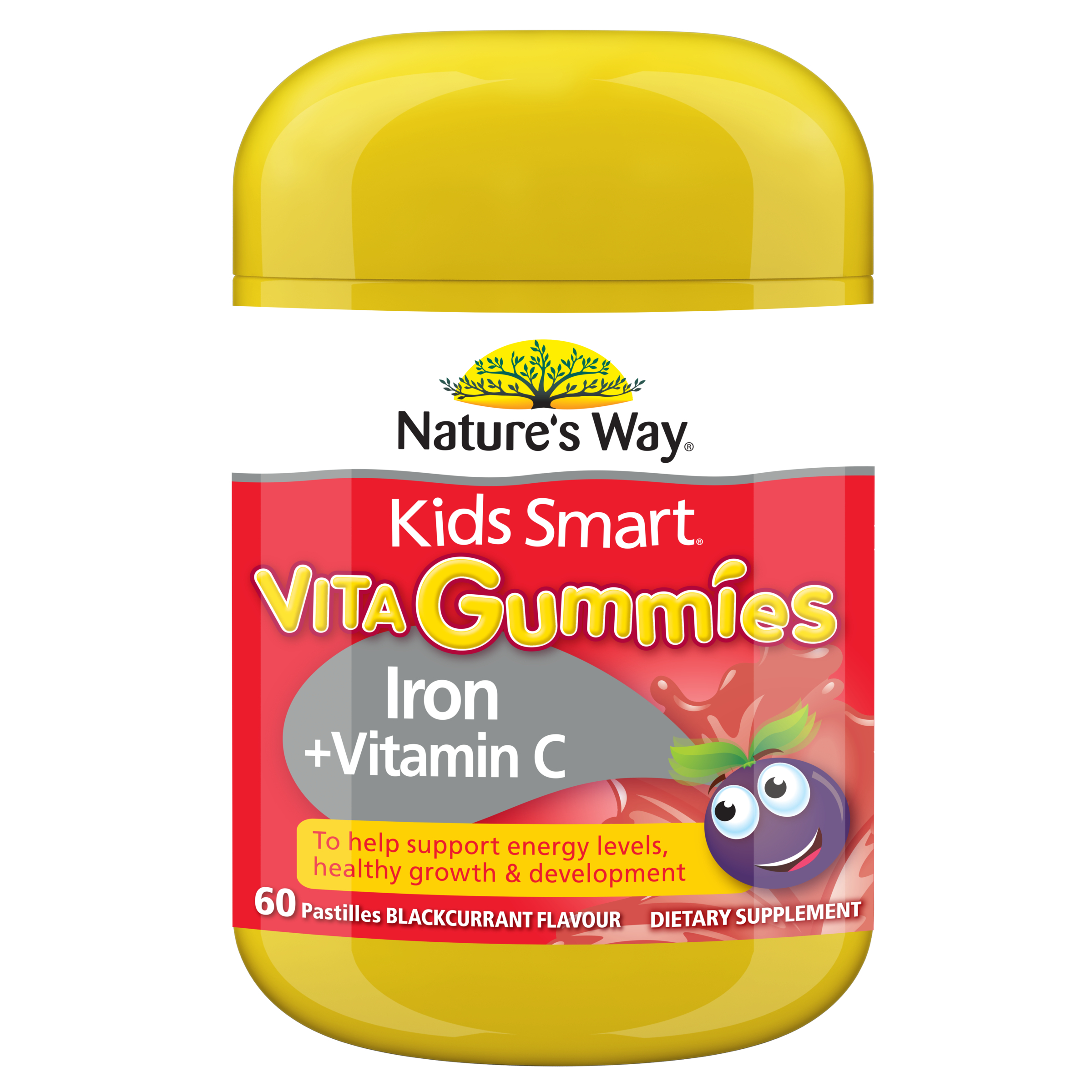 Nature's Way Kids Smart Vita Gummies Iron + Vitamin C 60 pastilles - Image 1