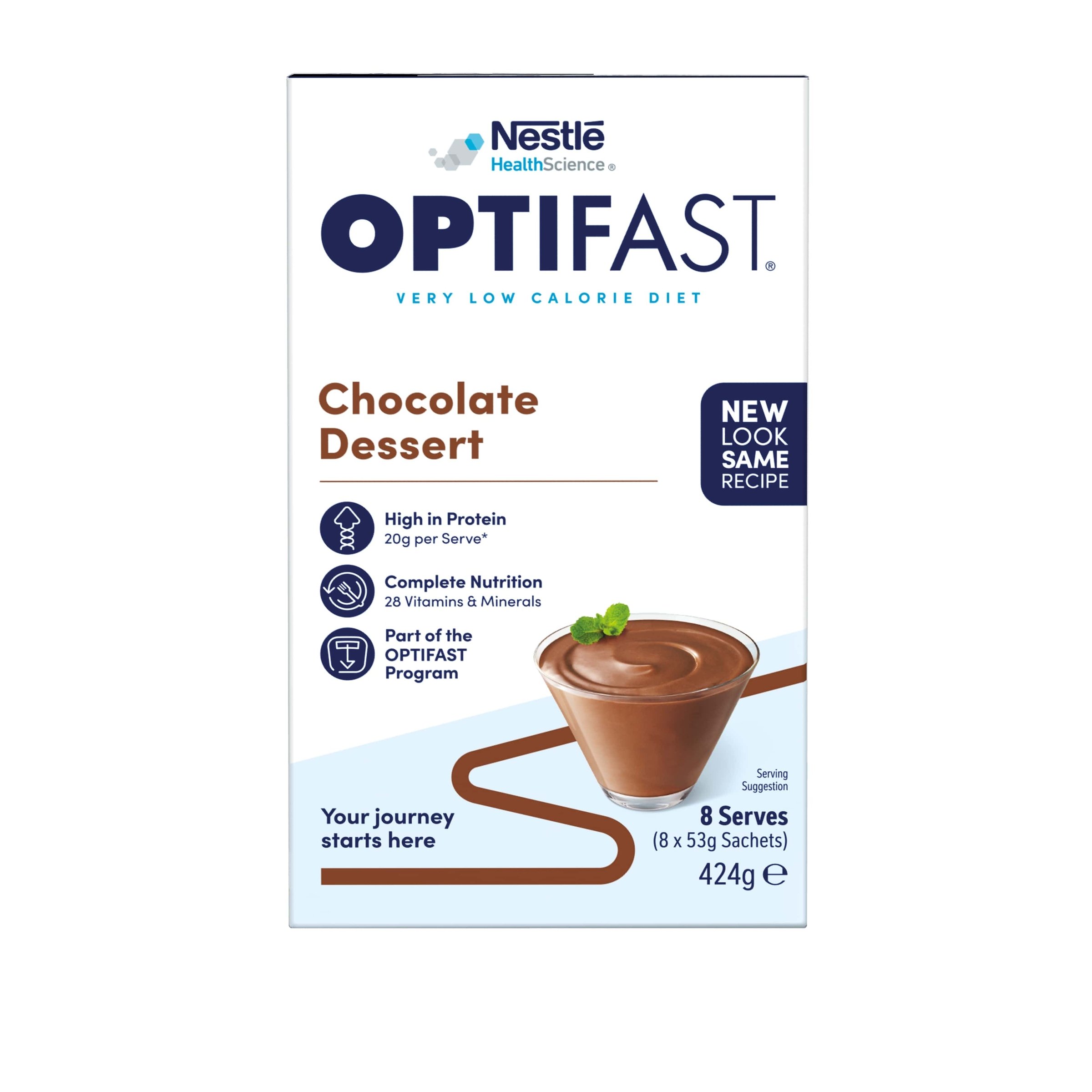 Optifast VLCD Dessert Chocolate - 8 pack - Image 3