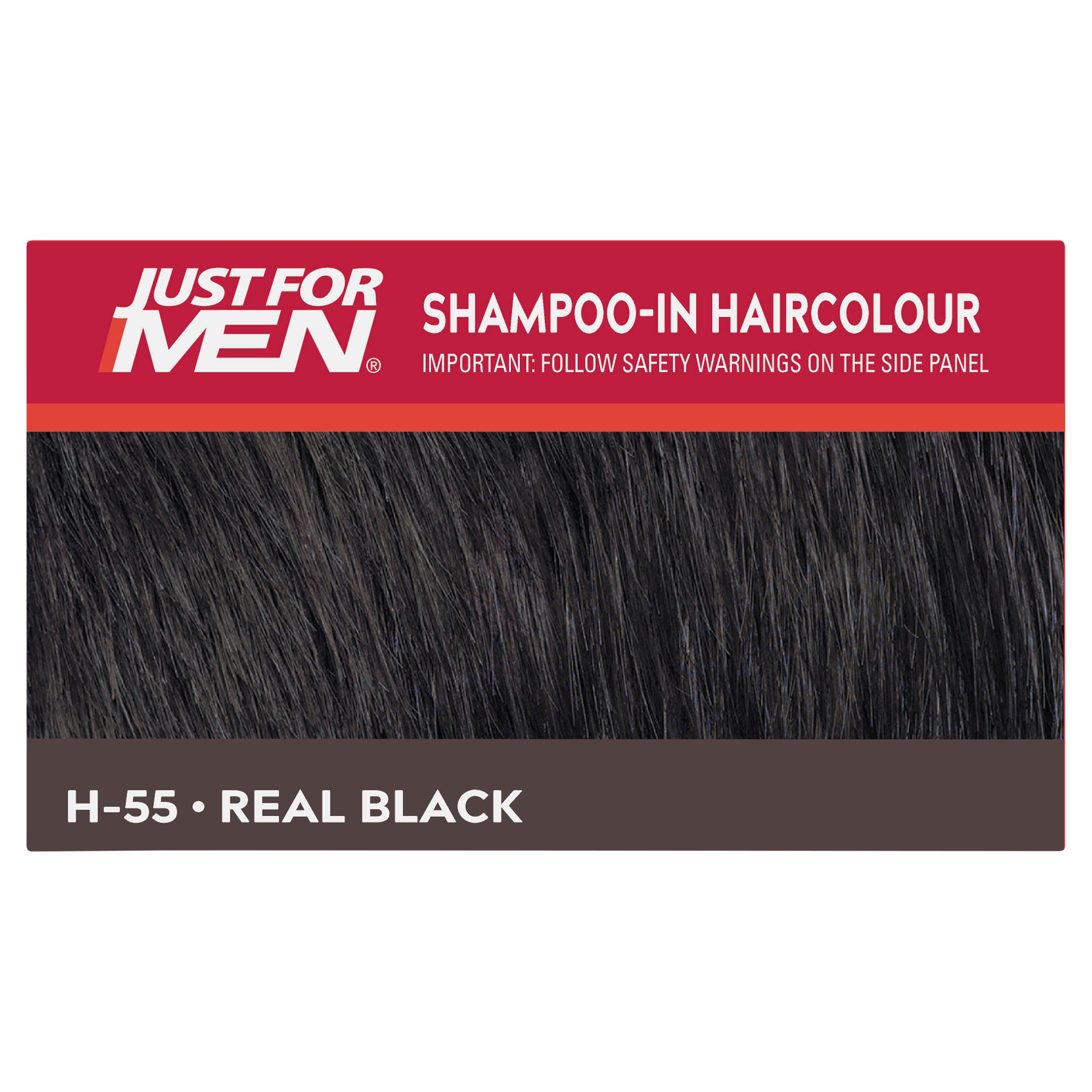 Just For Men Shampoo-In Haircolour Natural Real Black 1 pack - Image 4