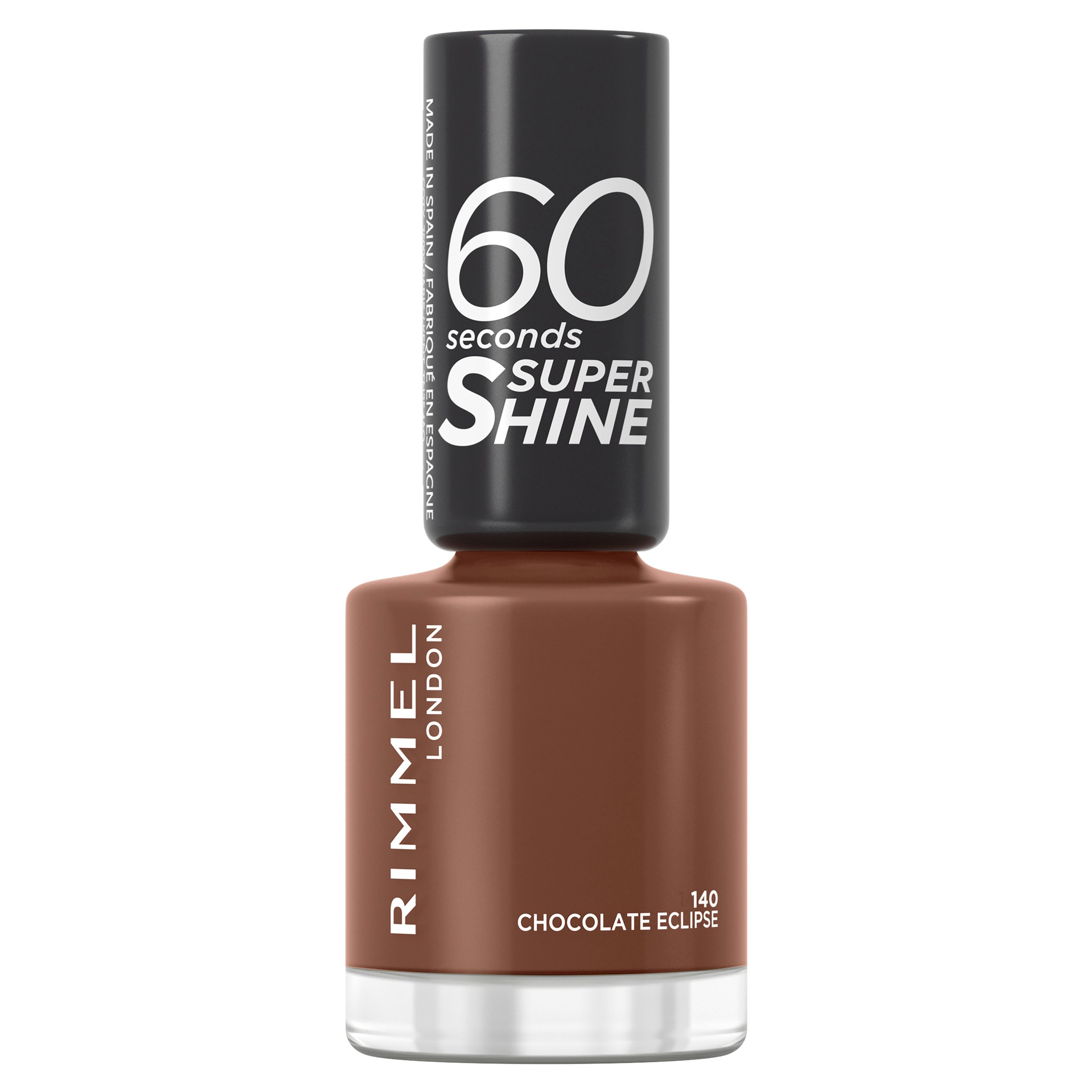 Rimmel 60 Seconds Super Shine Nail Polish 140 Chocolate Eclipse 1 each - Image 1
