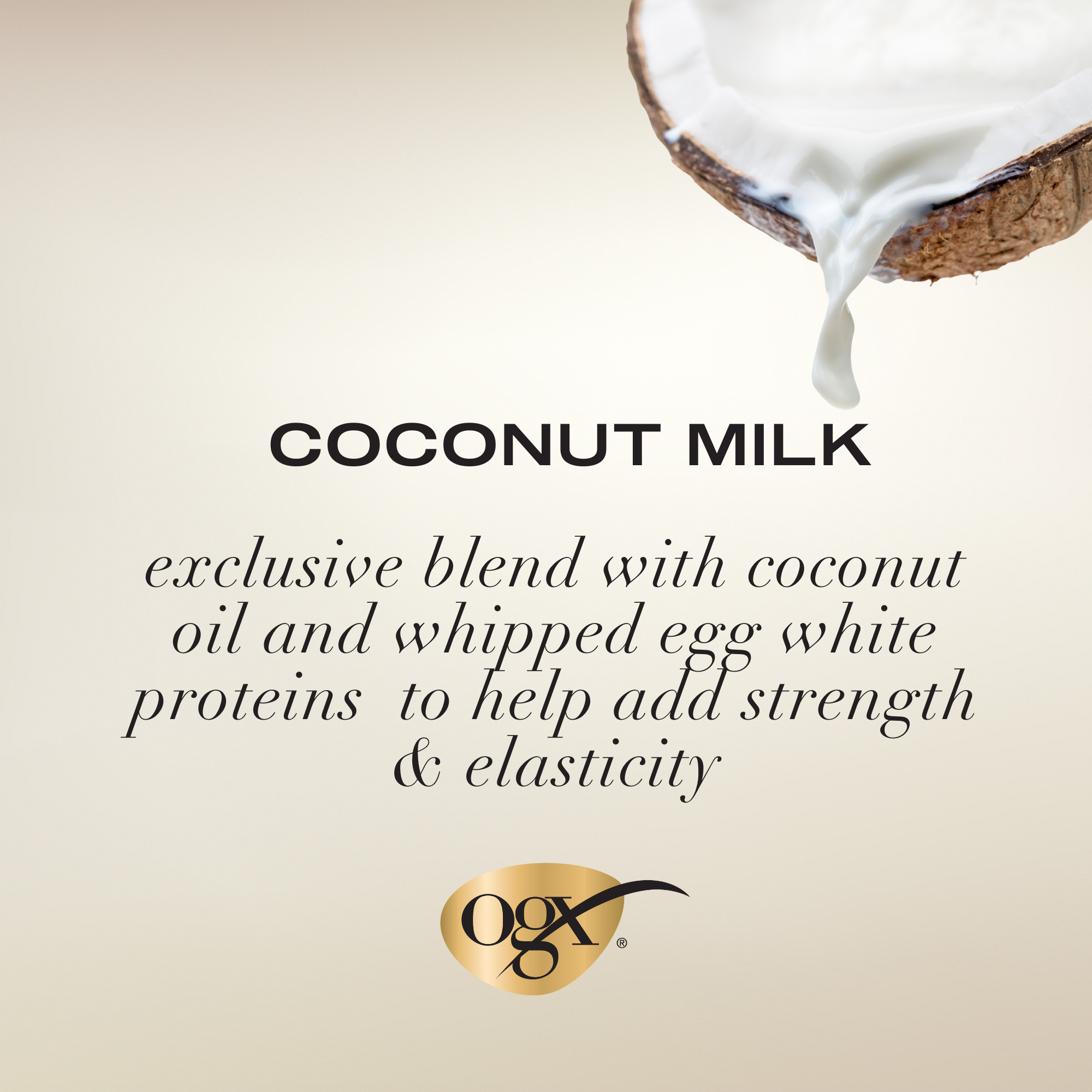 OGX Nourishing Coconut Milk Shampoo 385ml - Image 4