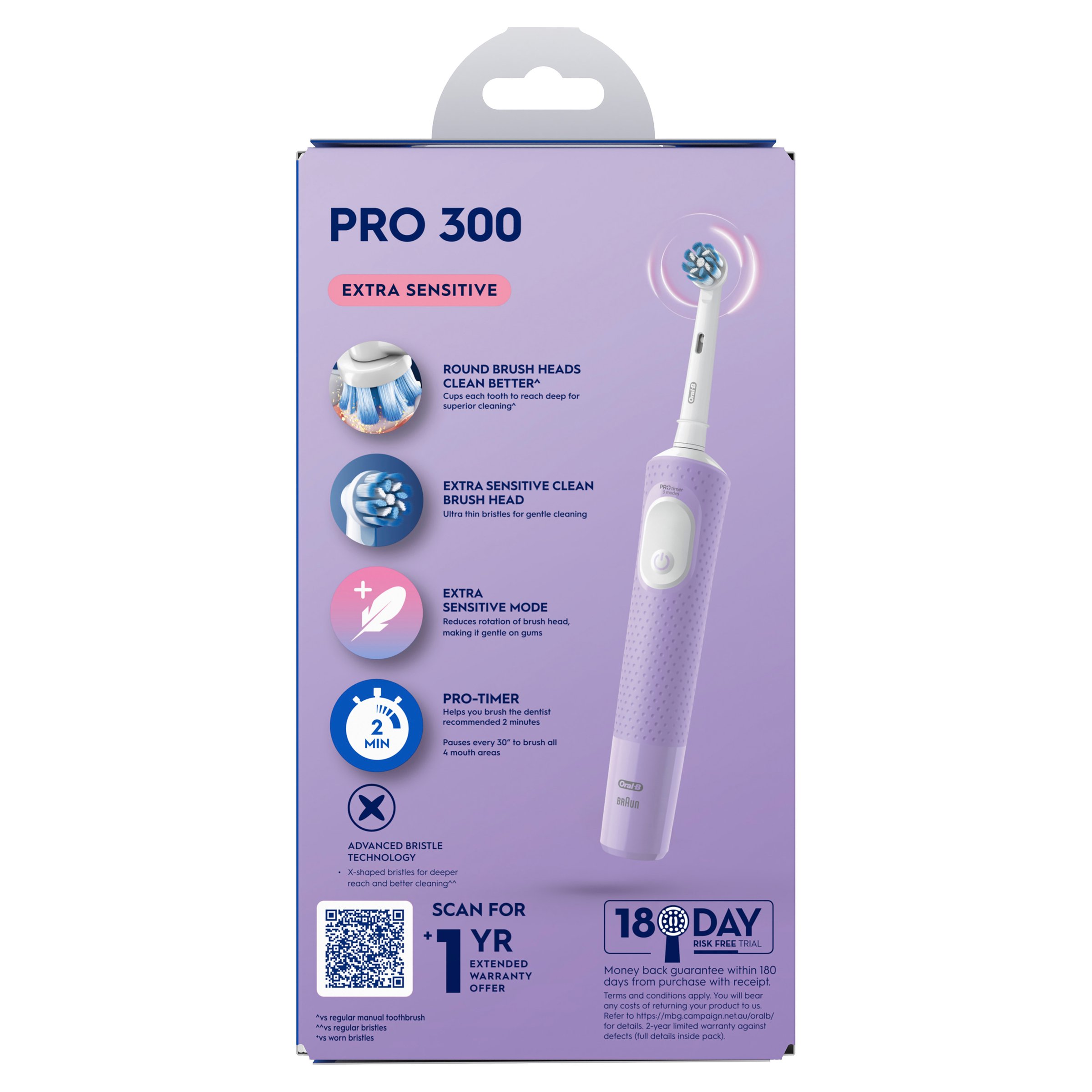 Oral-B Pro 300 Lilac 1 pack - Image 2
