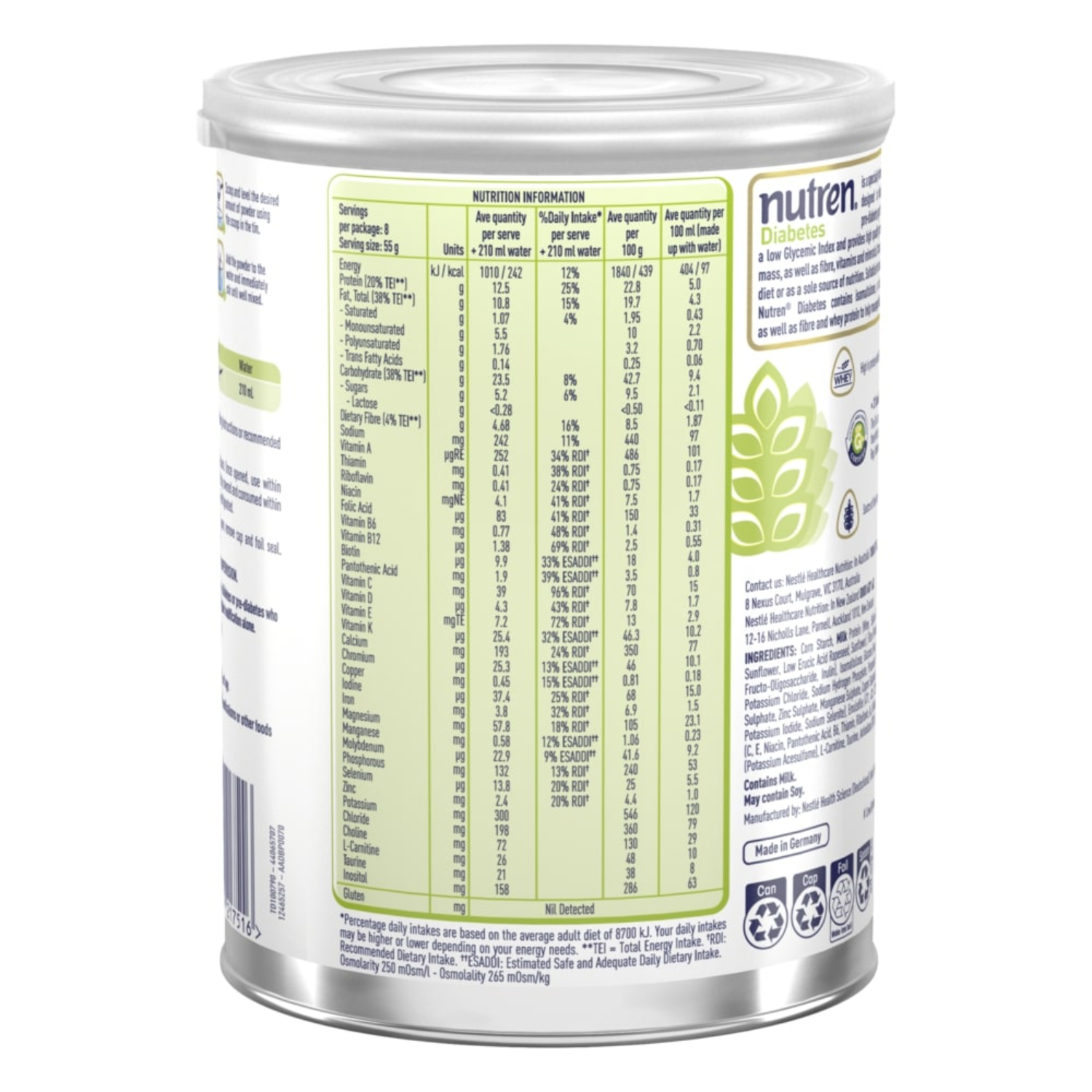 Nutren Diabetes 440g - Image 2