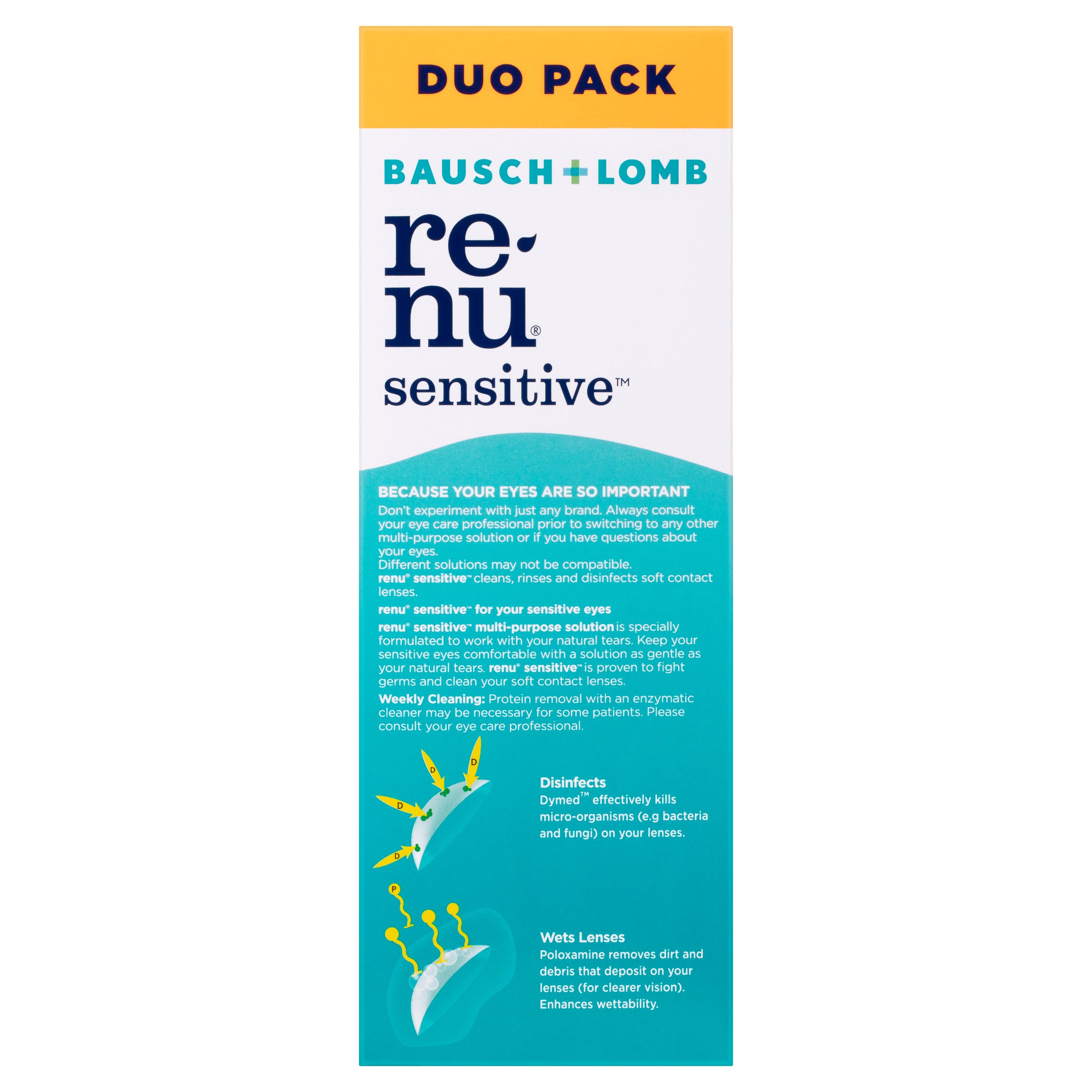 Bausch & Lomb Renu Sensitive Duo Pack 710ml - Image 4
