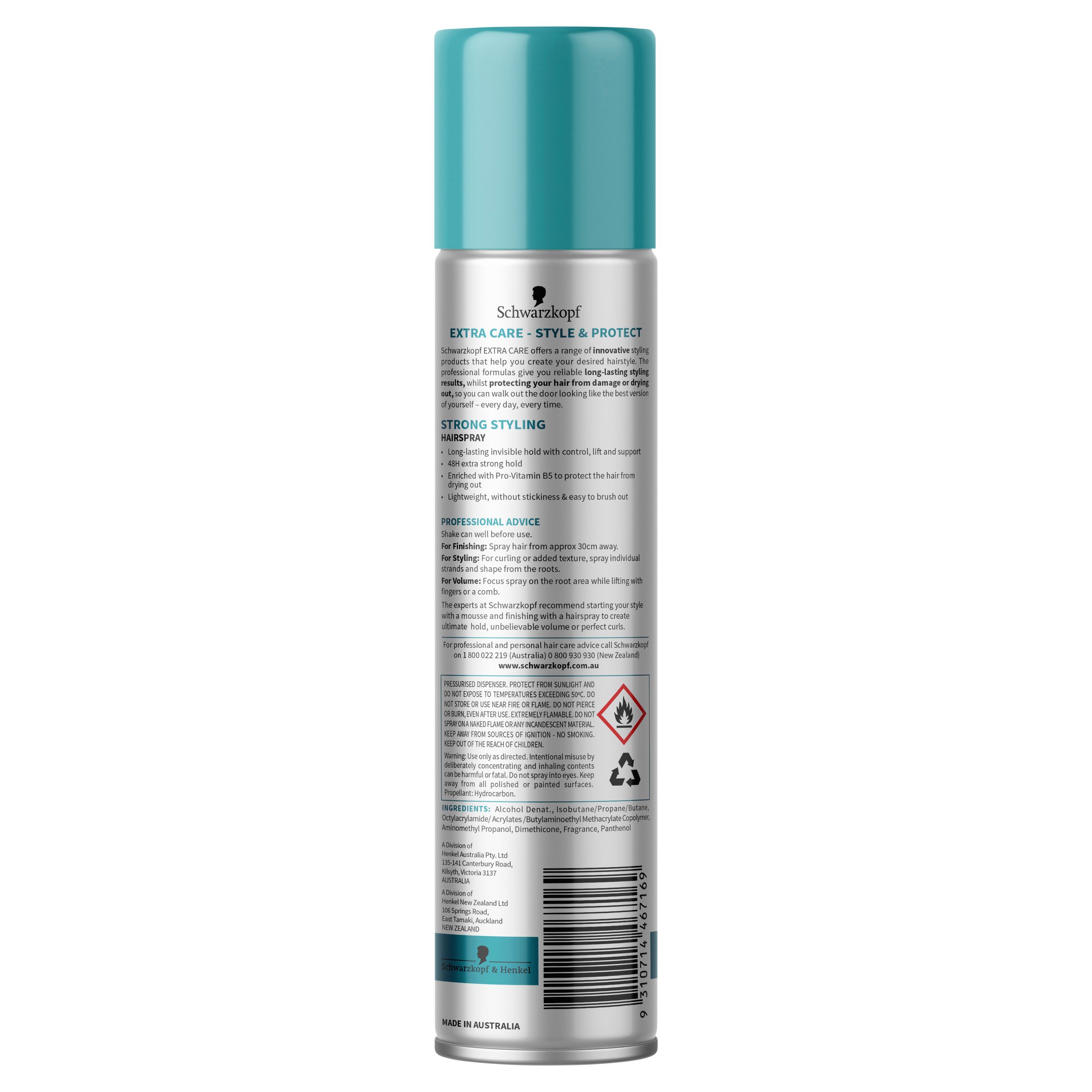 Schwarzkopf Extra Care Strong Styling Hairspray 100g - Image 2
