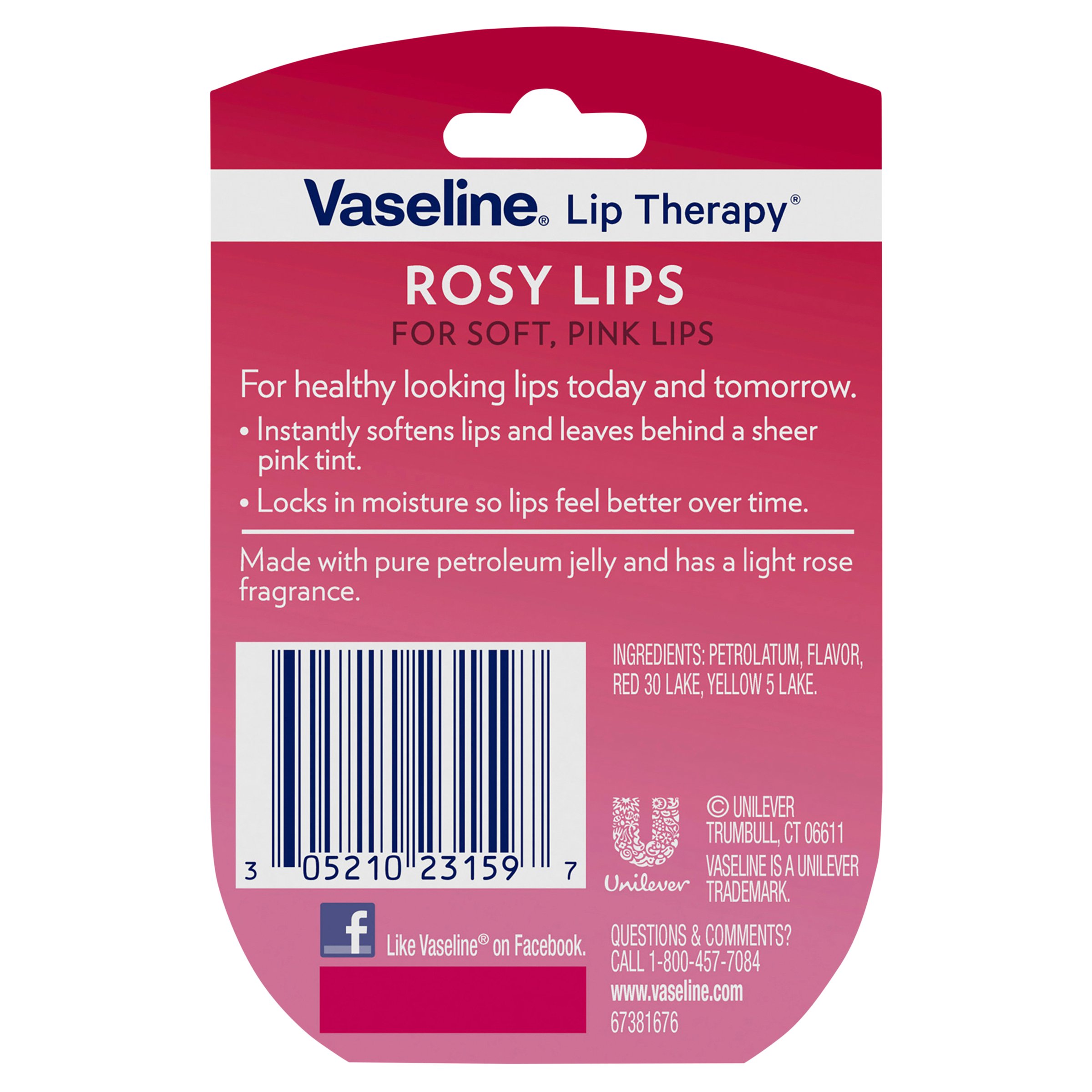 Vaseline Lip Balm Cutie Rosy Lips 7g - Image 2