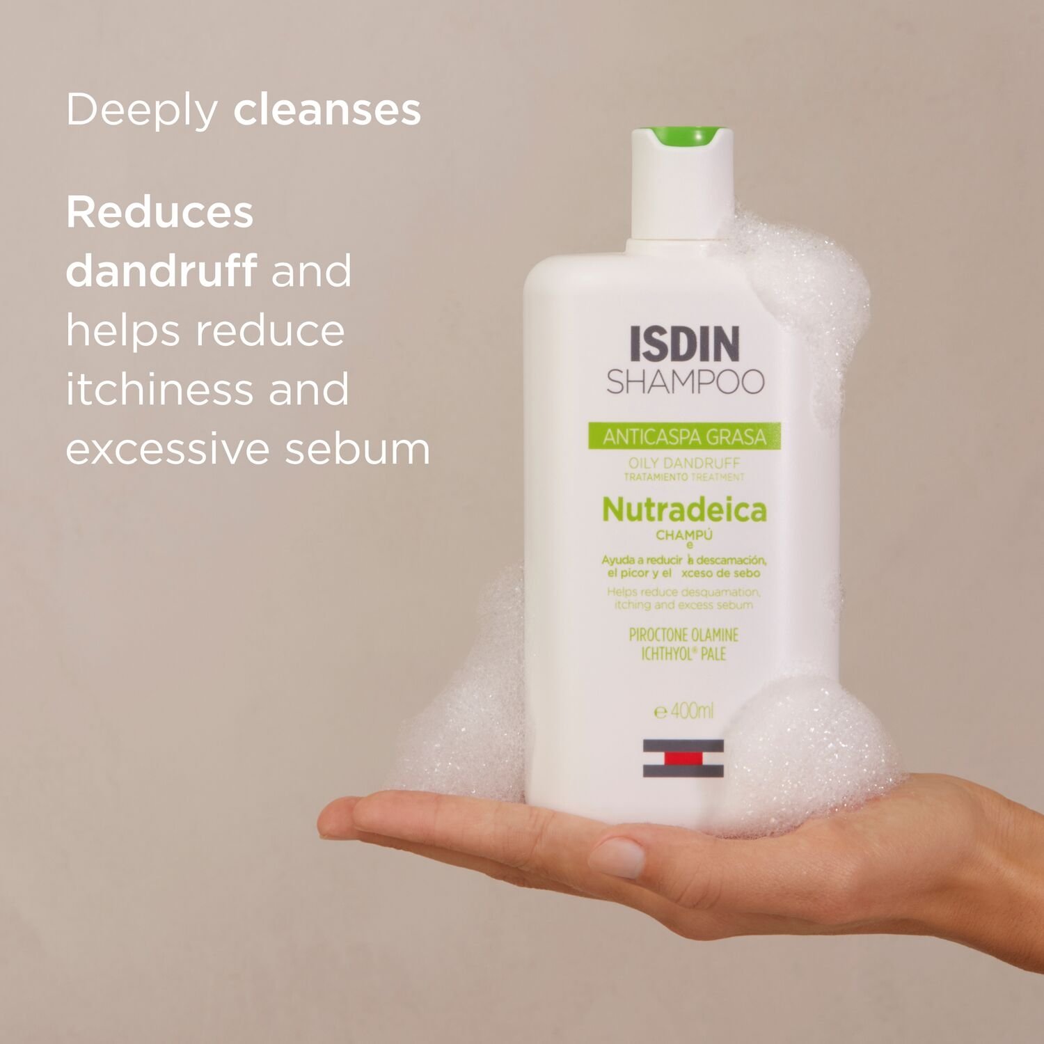 ISDIN Nutradeica Oily Dandruff Shampoo 400ml - Image 6