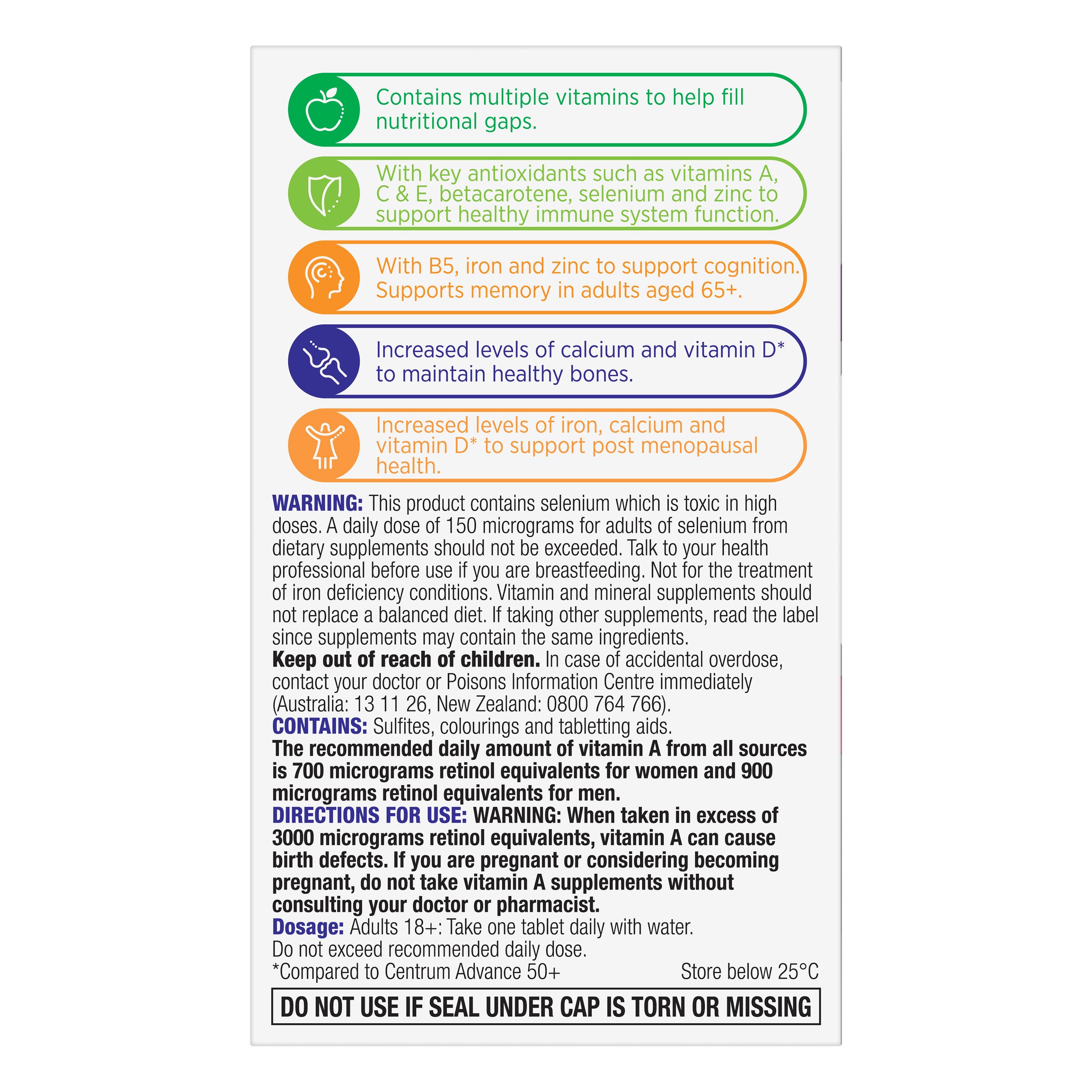Centrum For Women 50+ - 60 tablets - Image 3