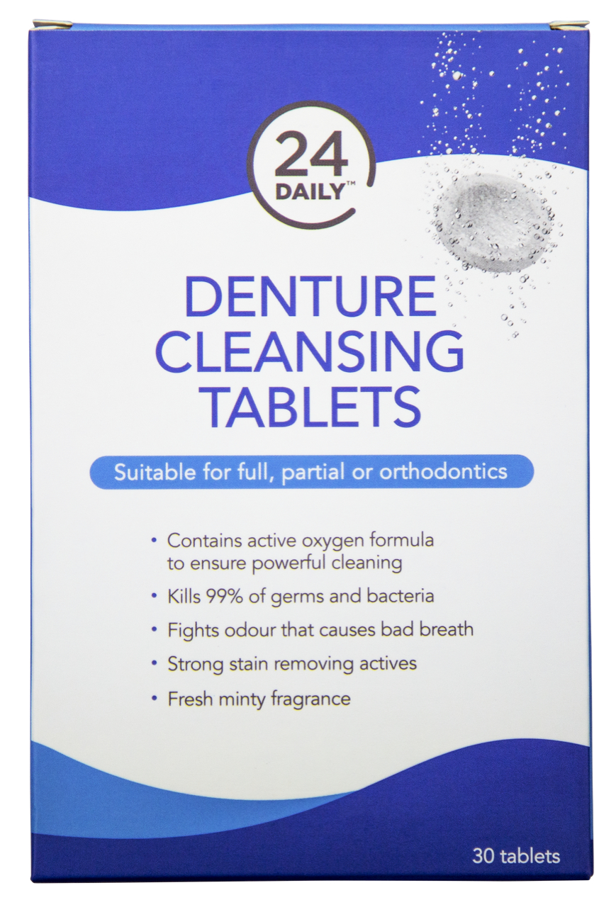 24 Daily Denture Cleansing Tablets 30 pack