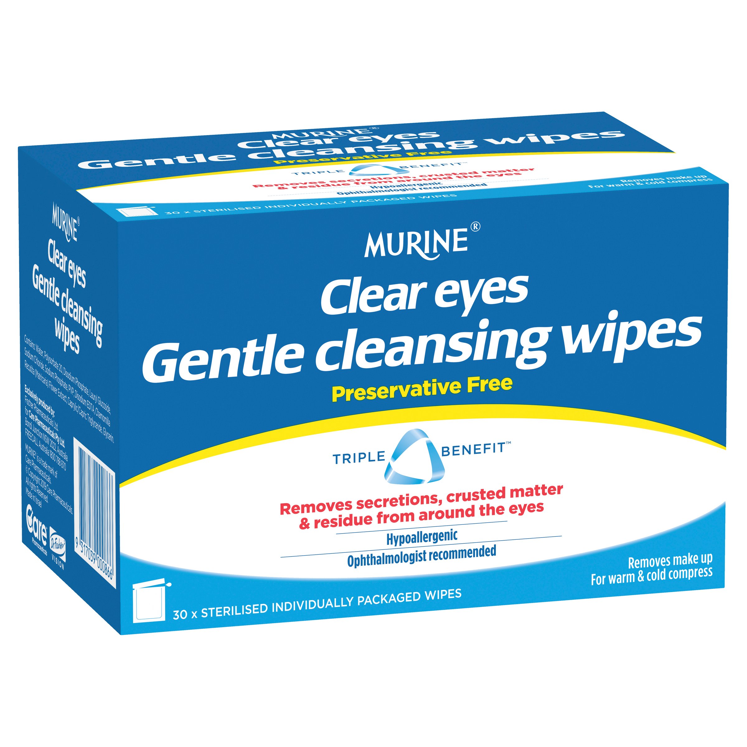 Murine Clear Eyes Wipes 30 sachets - Image 9