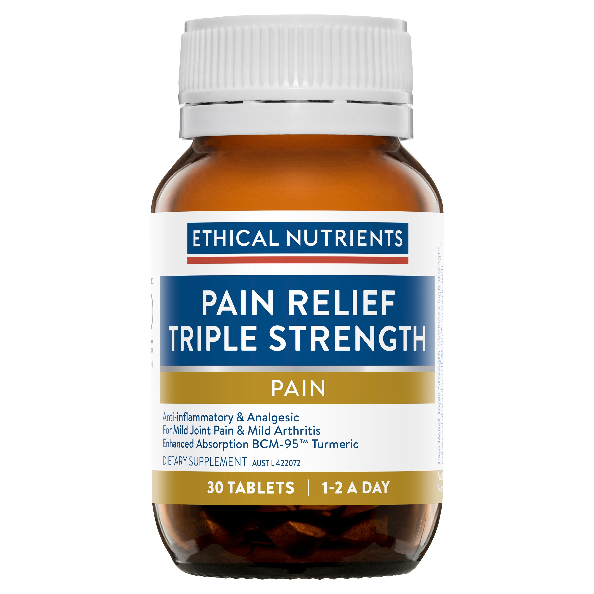 Ethical Nutrients Pain Relief Triple Strength 30 tablets - Image 1