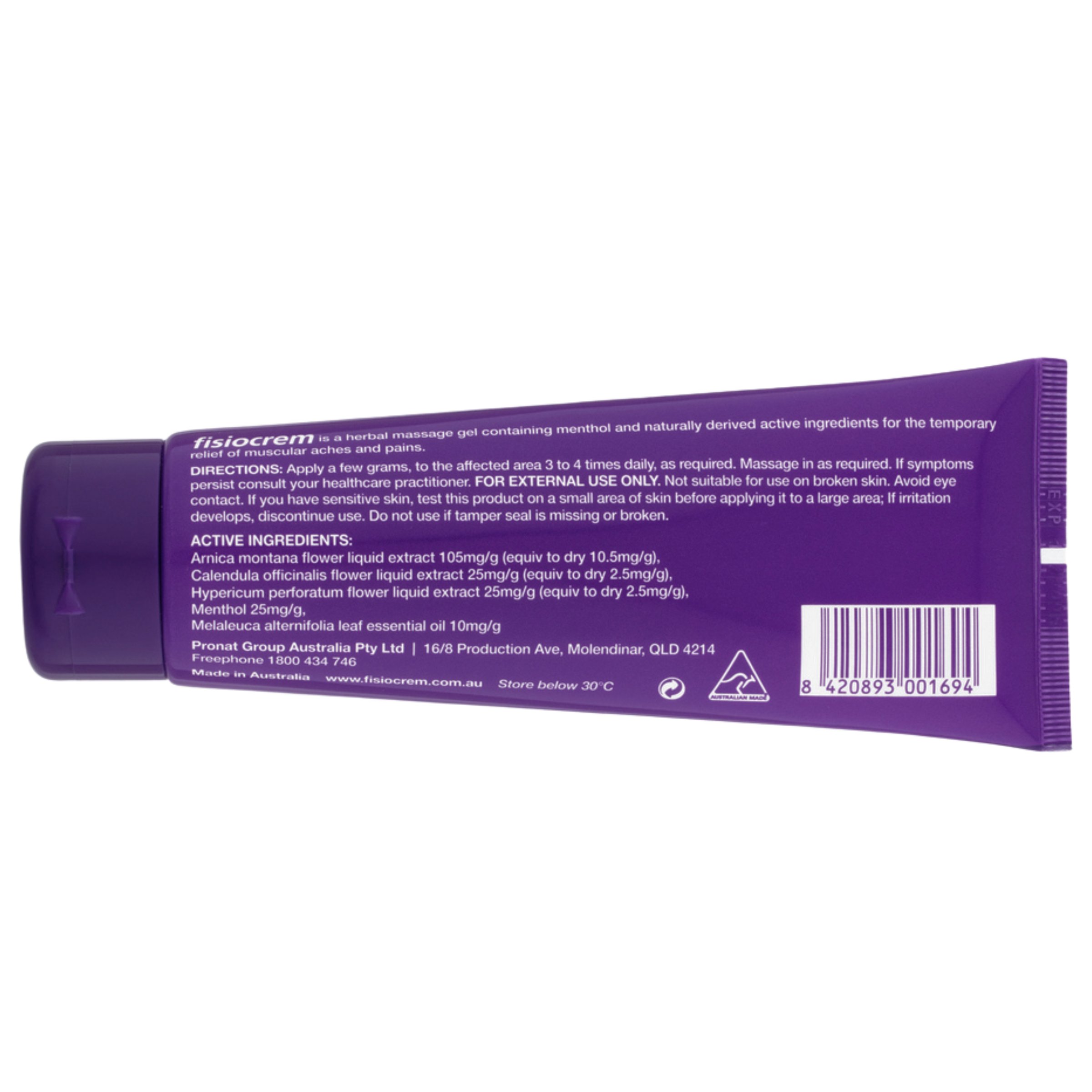 Fisiocrem Solugel Muscle Pain Relief Gel 120g - Image 2
