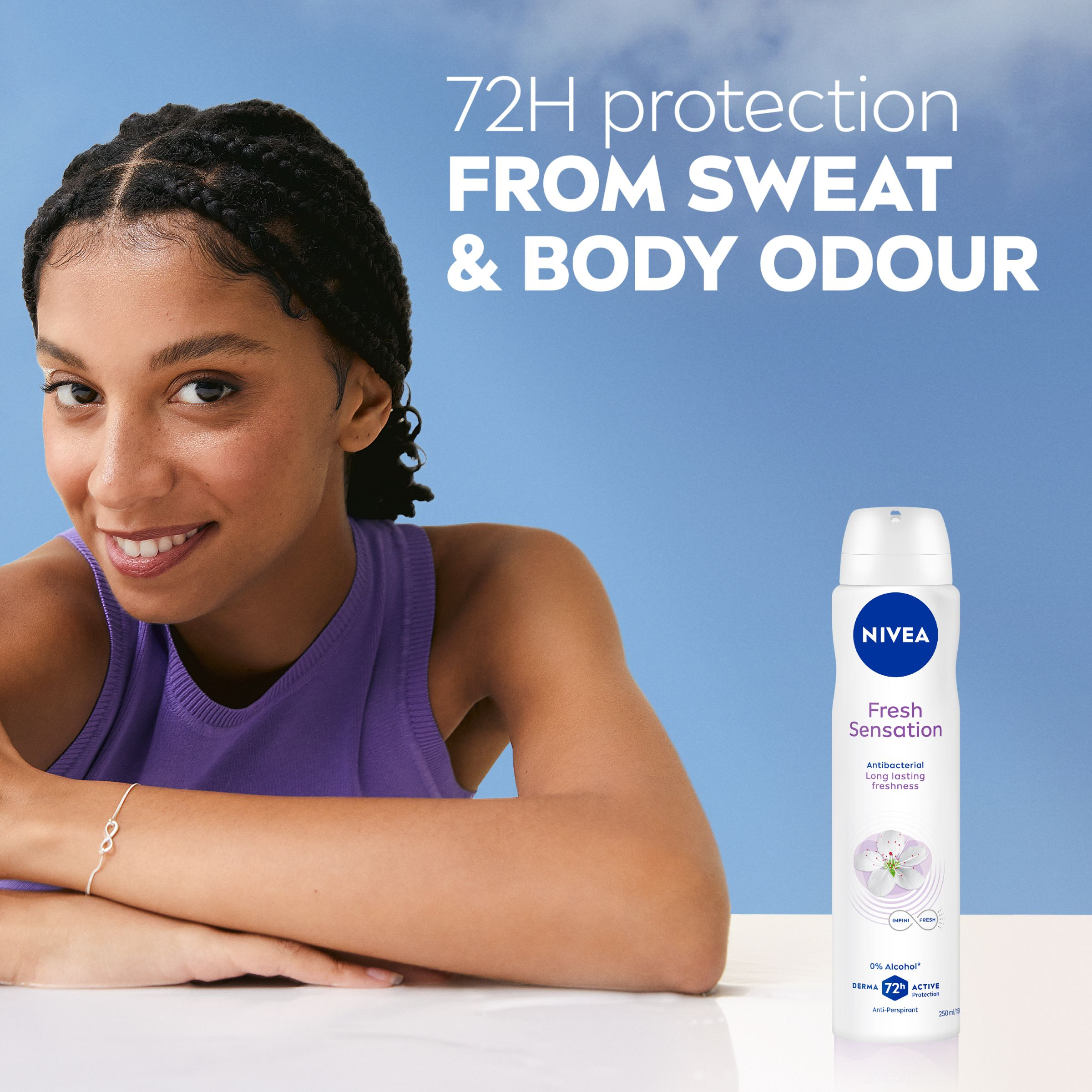 Nivea Fresh Sensation 72HR Aerosol 250ml - Image 6