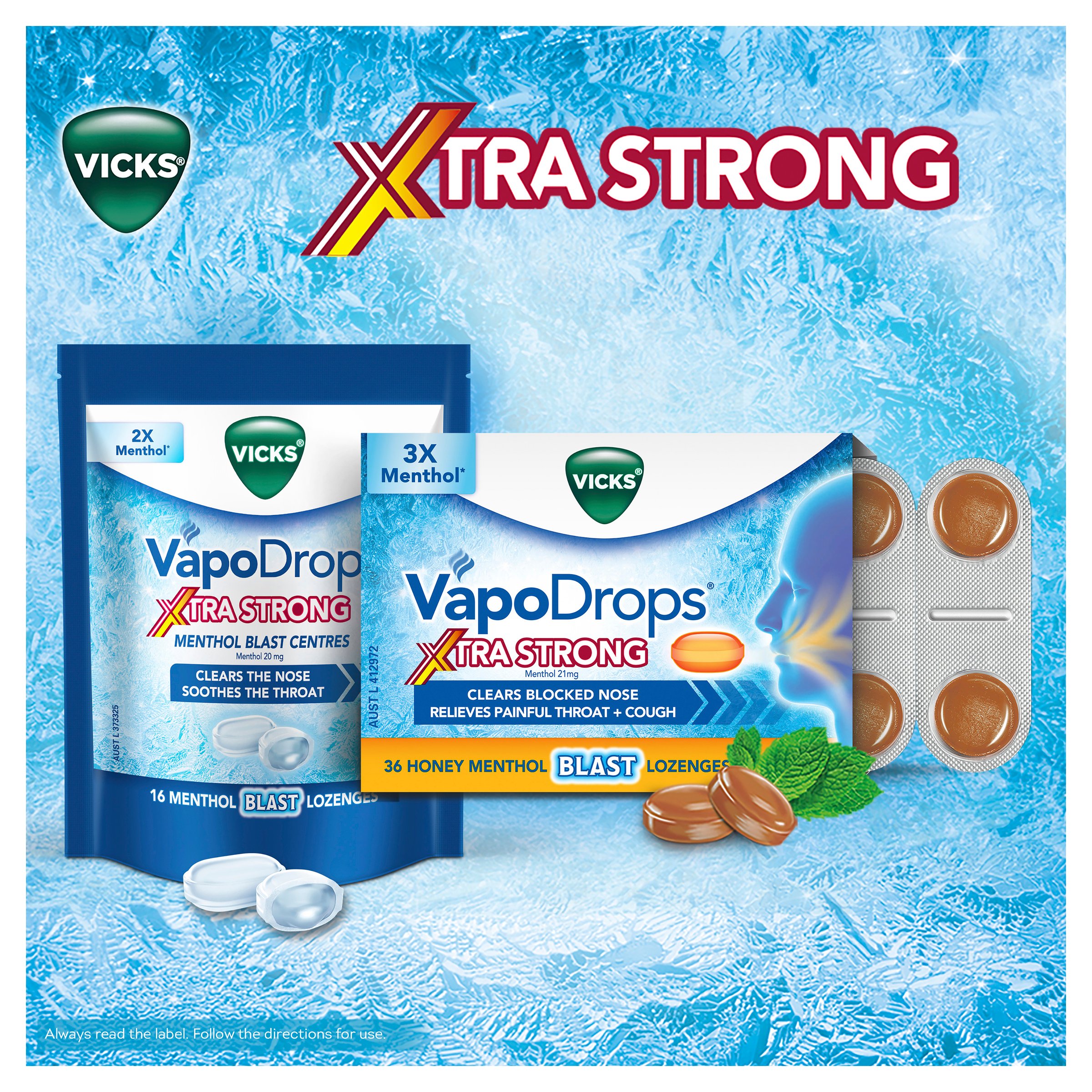 Vicks XtraStrong Menthol 4g - 16 lozenges - Image 7