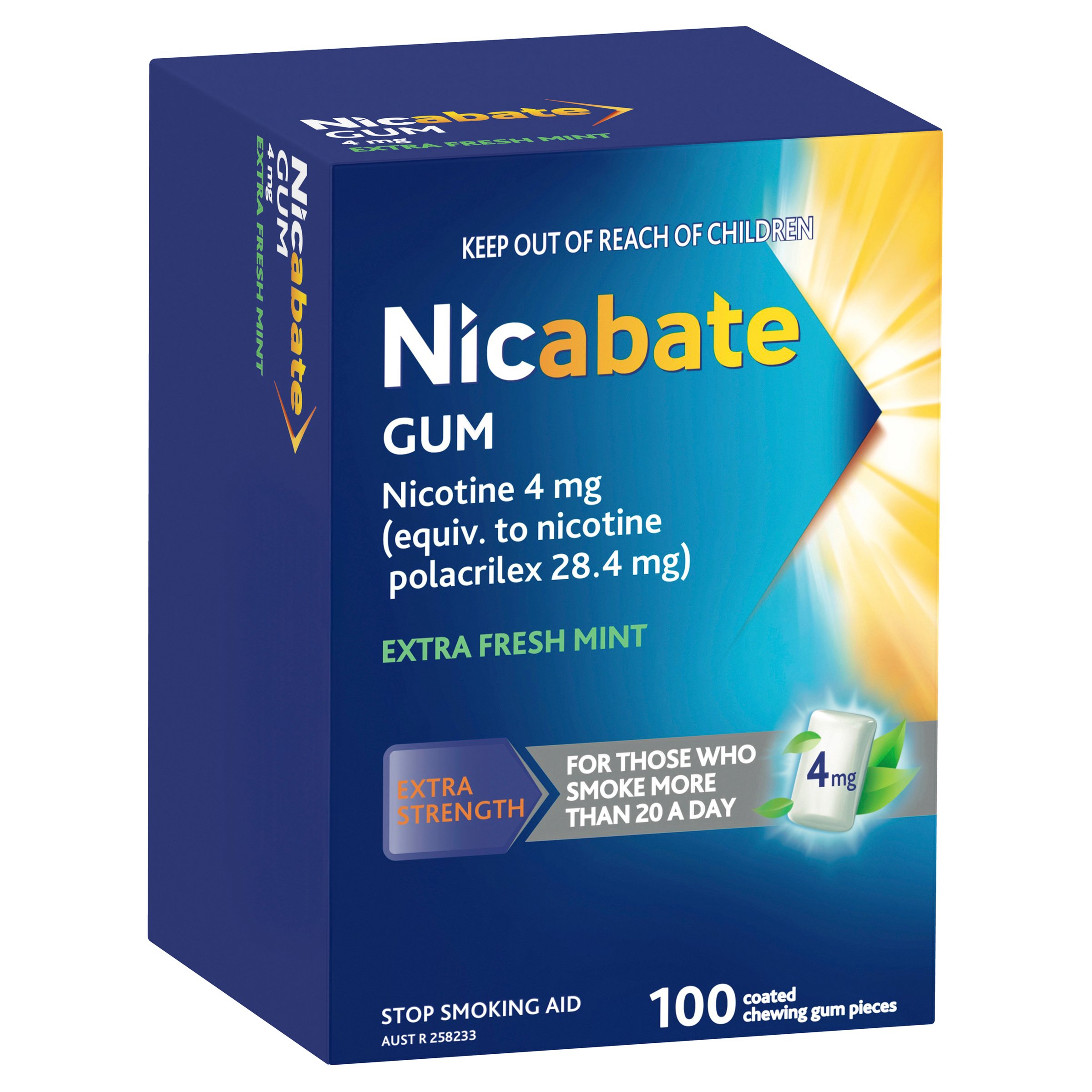 Nicabate Gum 4mg - 100 pieces - Image 10
