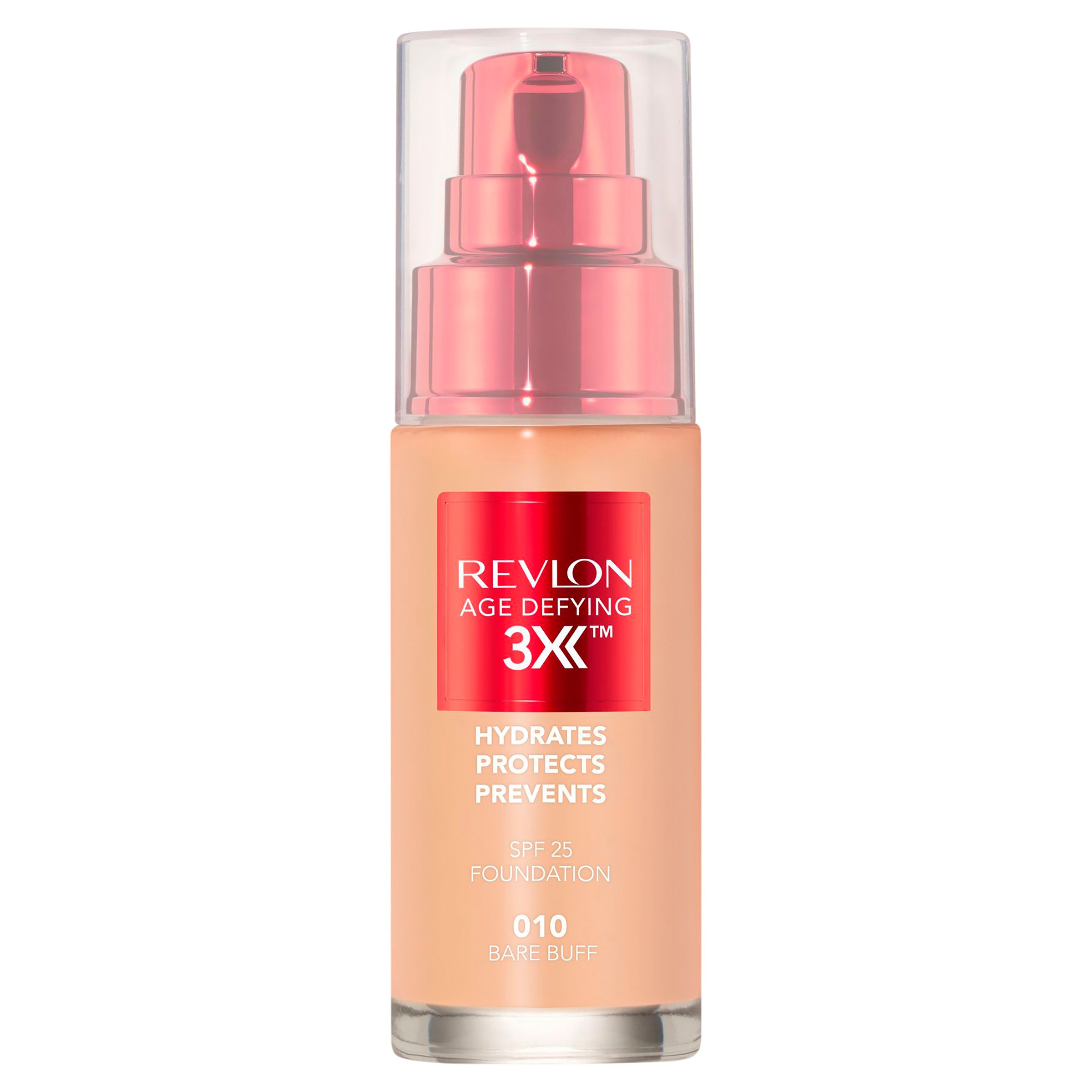 Revlon Age Defying Triple Lift Foundation Bare Buff 010 - 30ml - Image 1