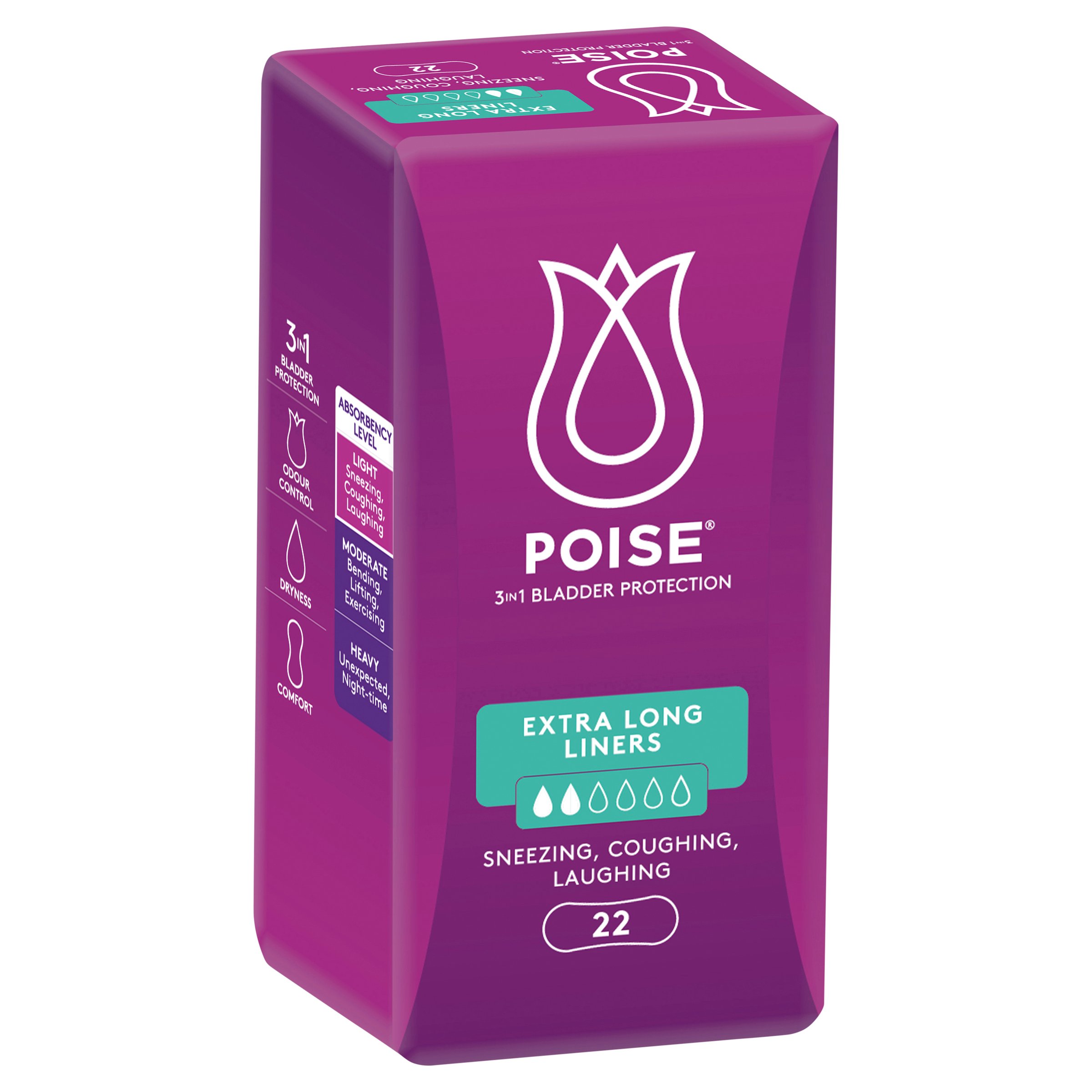 Poise Liners Extra Long 22 pack - Image 14