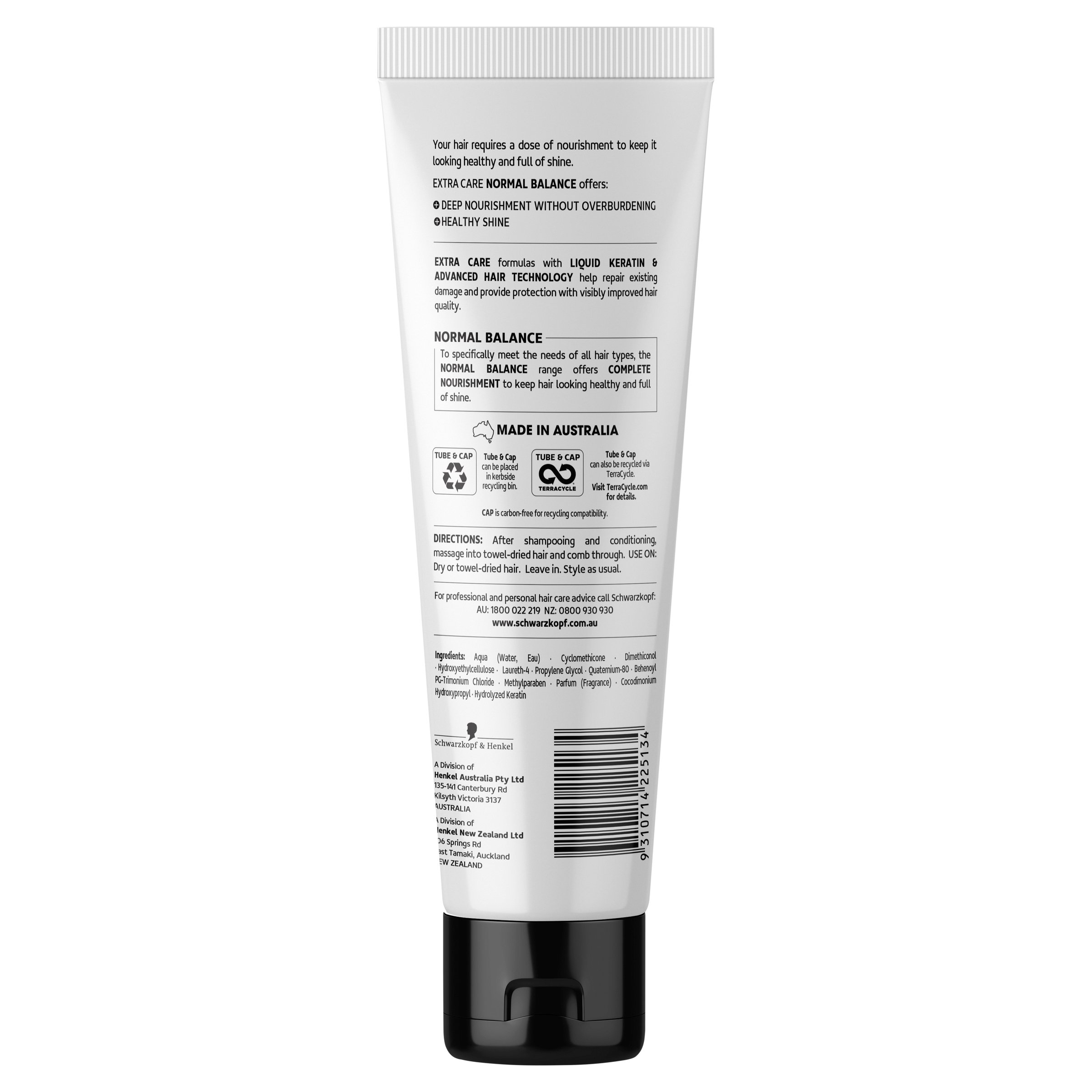 Schwarzkopf Extra Care Normal Balance Leave In Treatment 150ml - Image 2