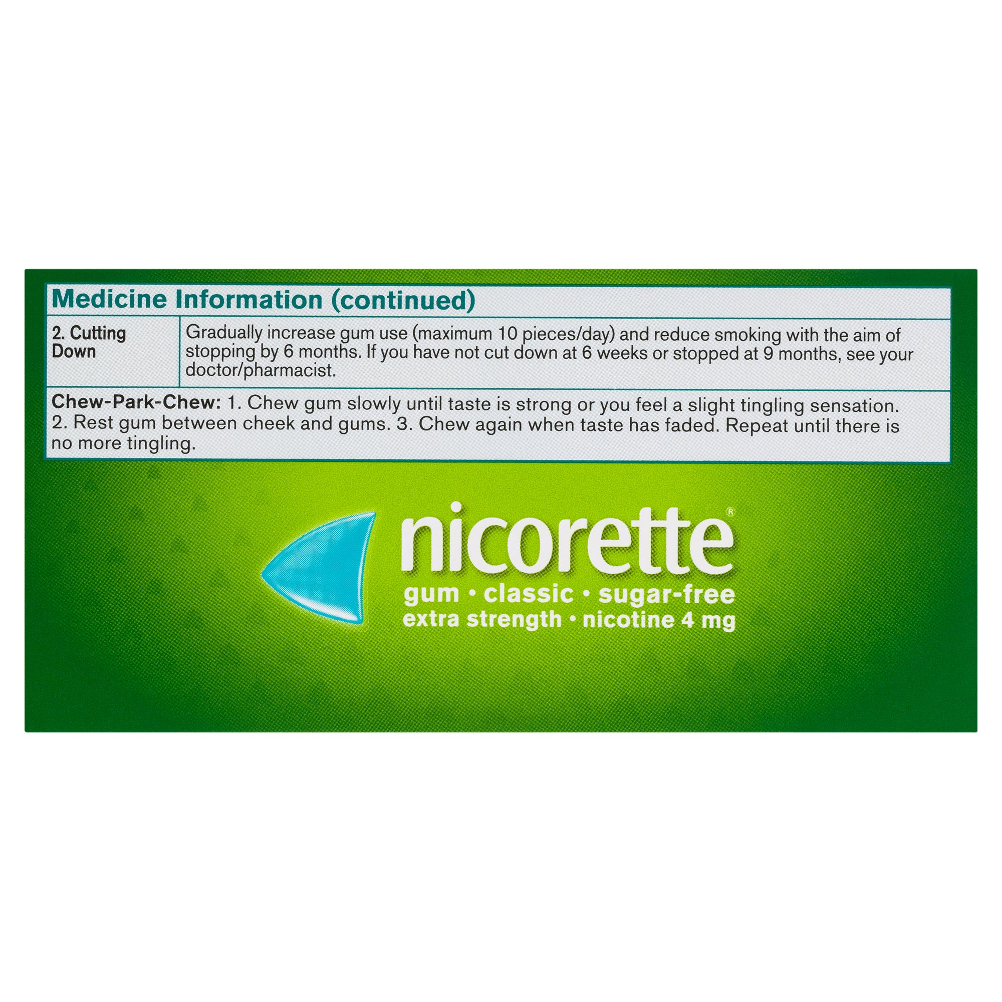 Nicorette Gum Classic 4mg 75 pieces - Image 3
