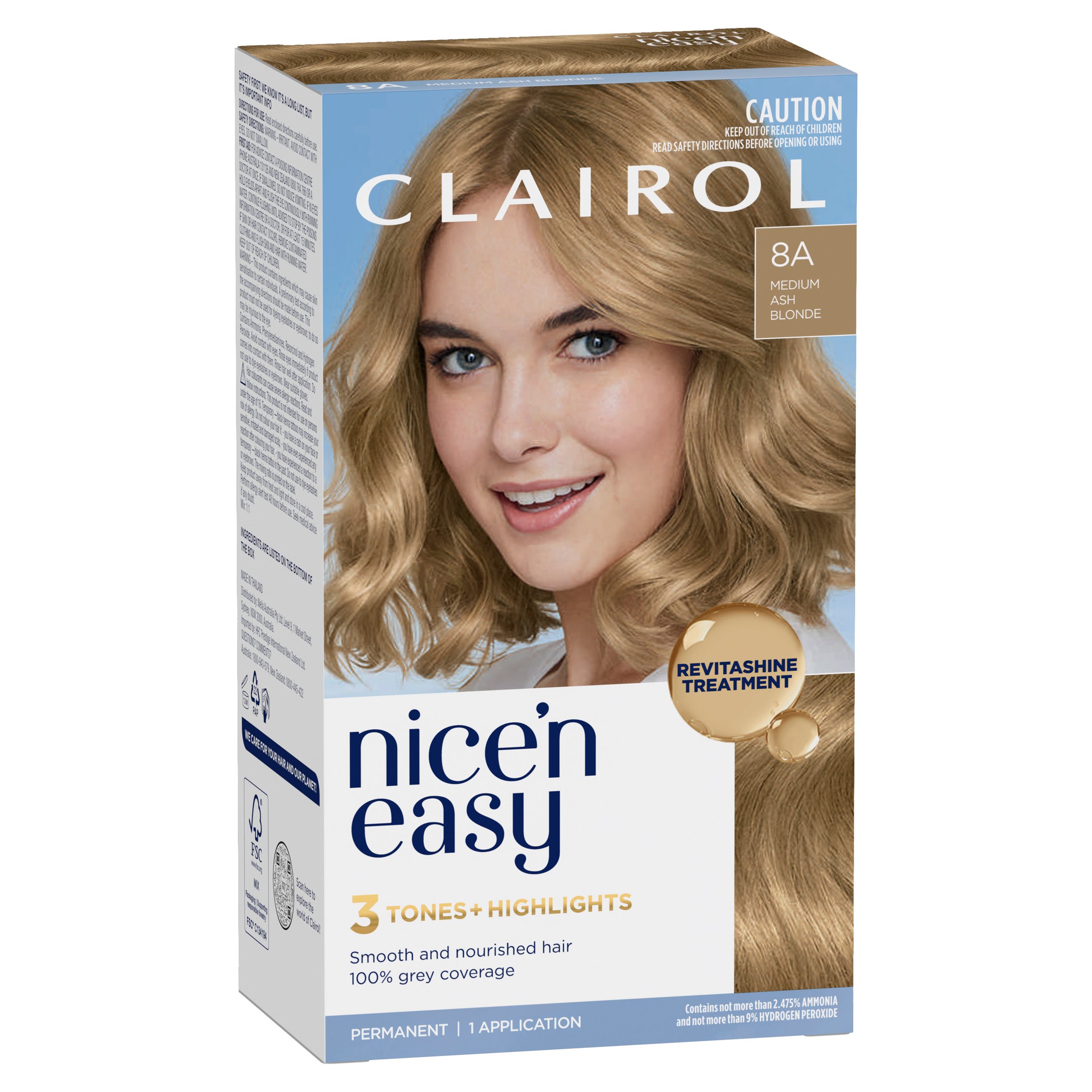 Clairol Nice'n Easy 8A Natural Medium Ash Blonde 1 pack - Image 7