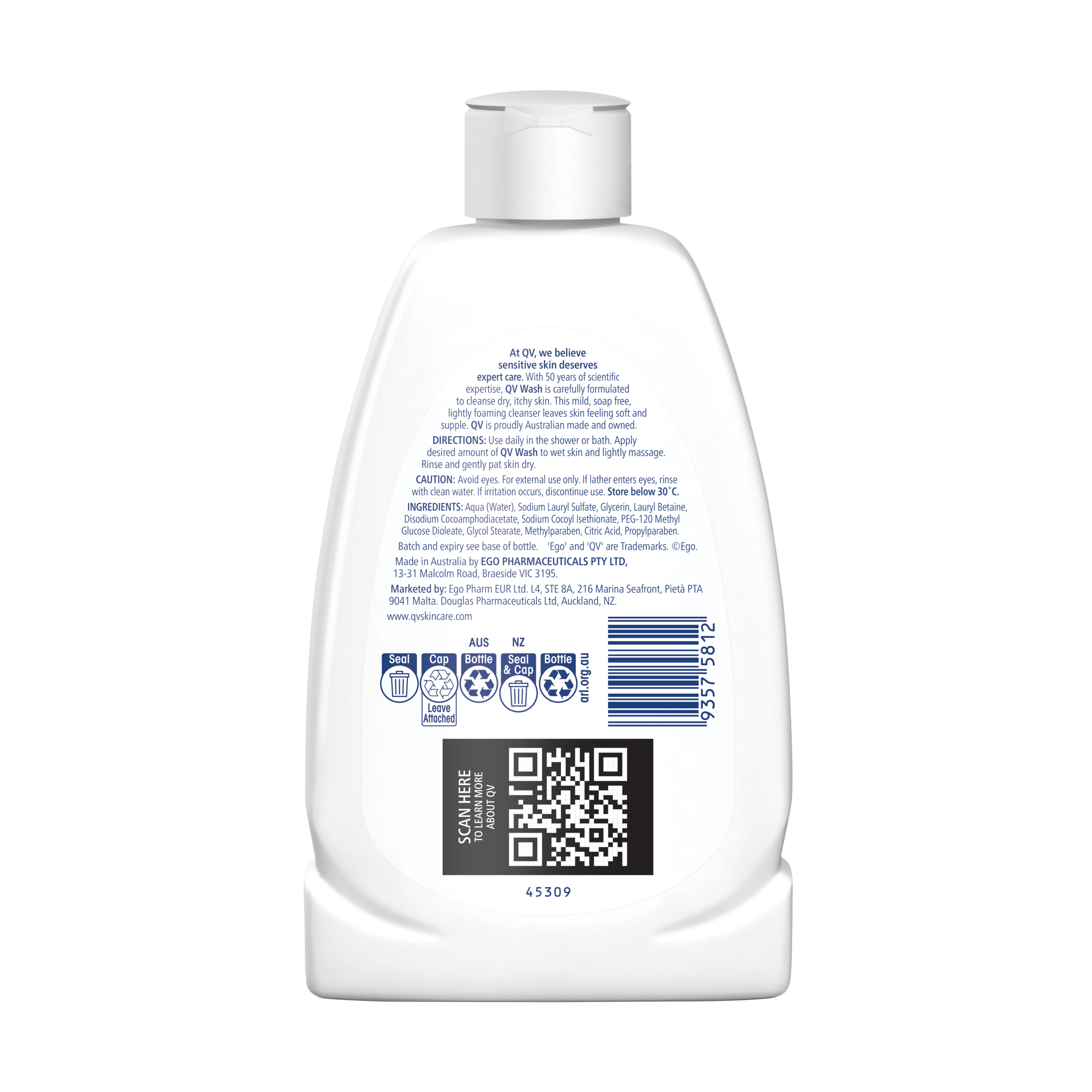 Ego QV Wash 250ml - Image 2