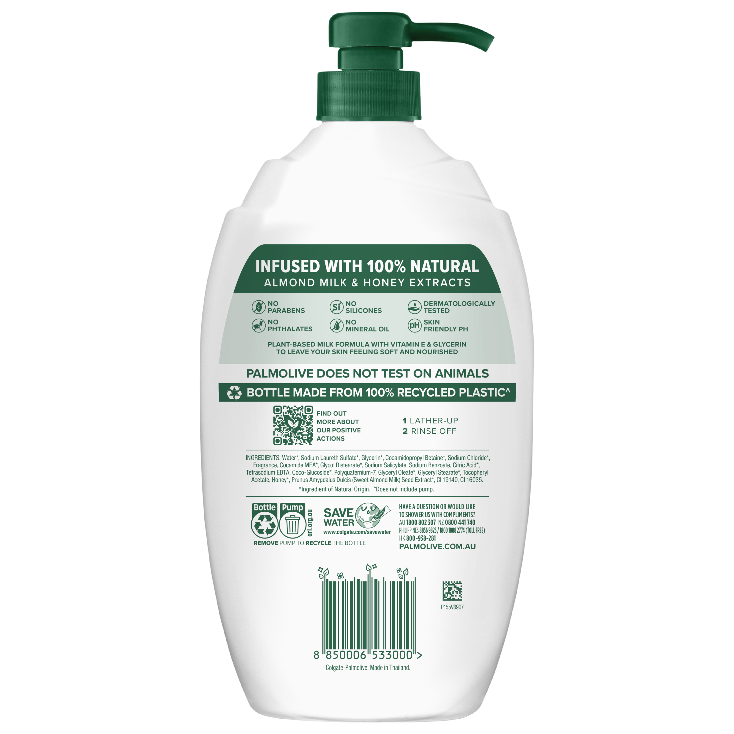 Palmolive Shower Gel Milk and Honey 1 Litre - Image 2