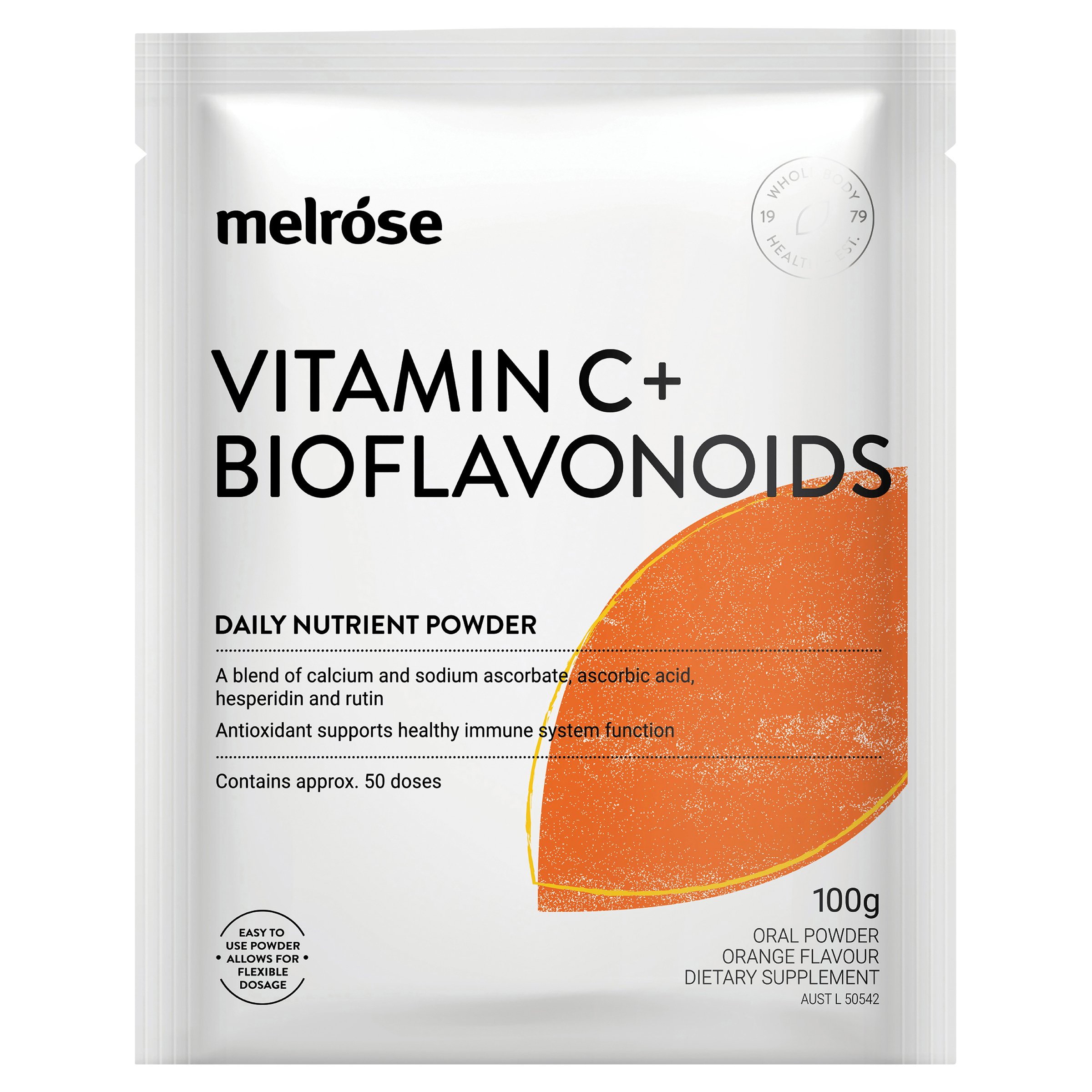 Melrose Vitamin C+ Bioflavonoids 100g - Image 1