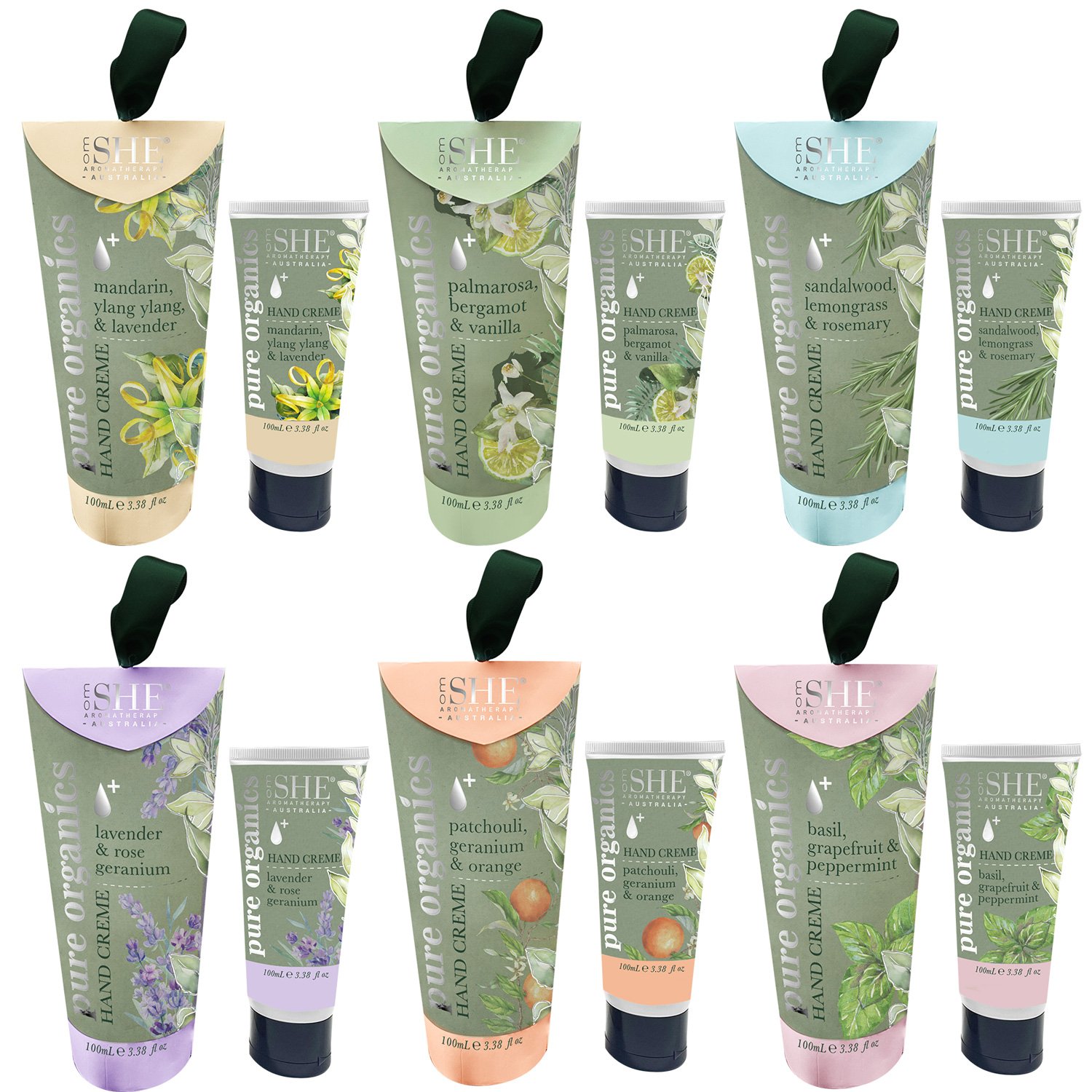 She Aromatherapy Pure Organics Hand Cream Assorted 100ml