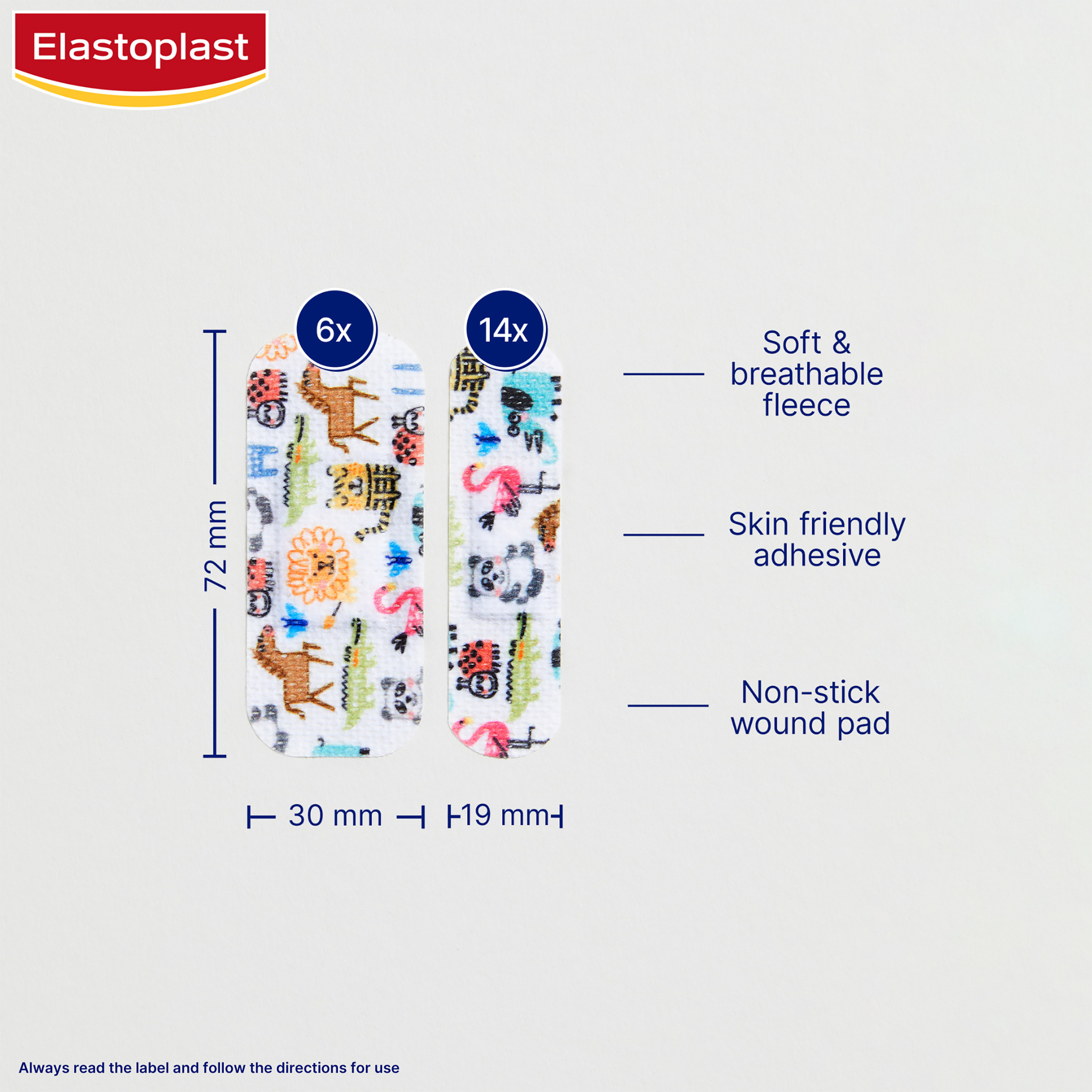 Elastoplast Sensitive Kids Strips Animals 20 pack - Image 6