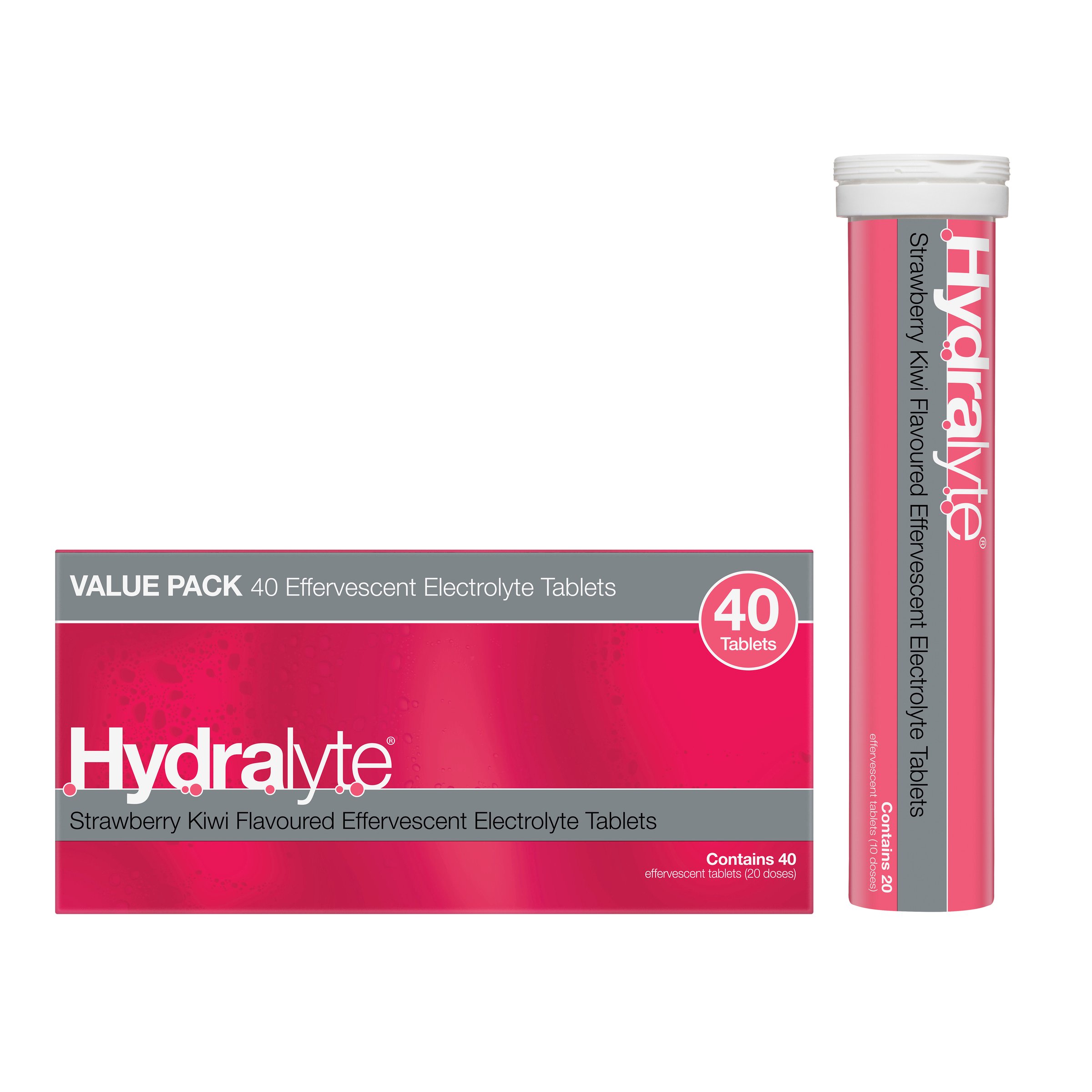 Hydralyte Effervescent Strawberry Kiwi 40 tablets - Image 7