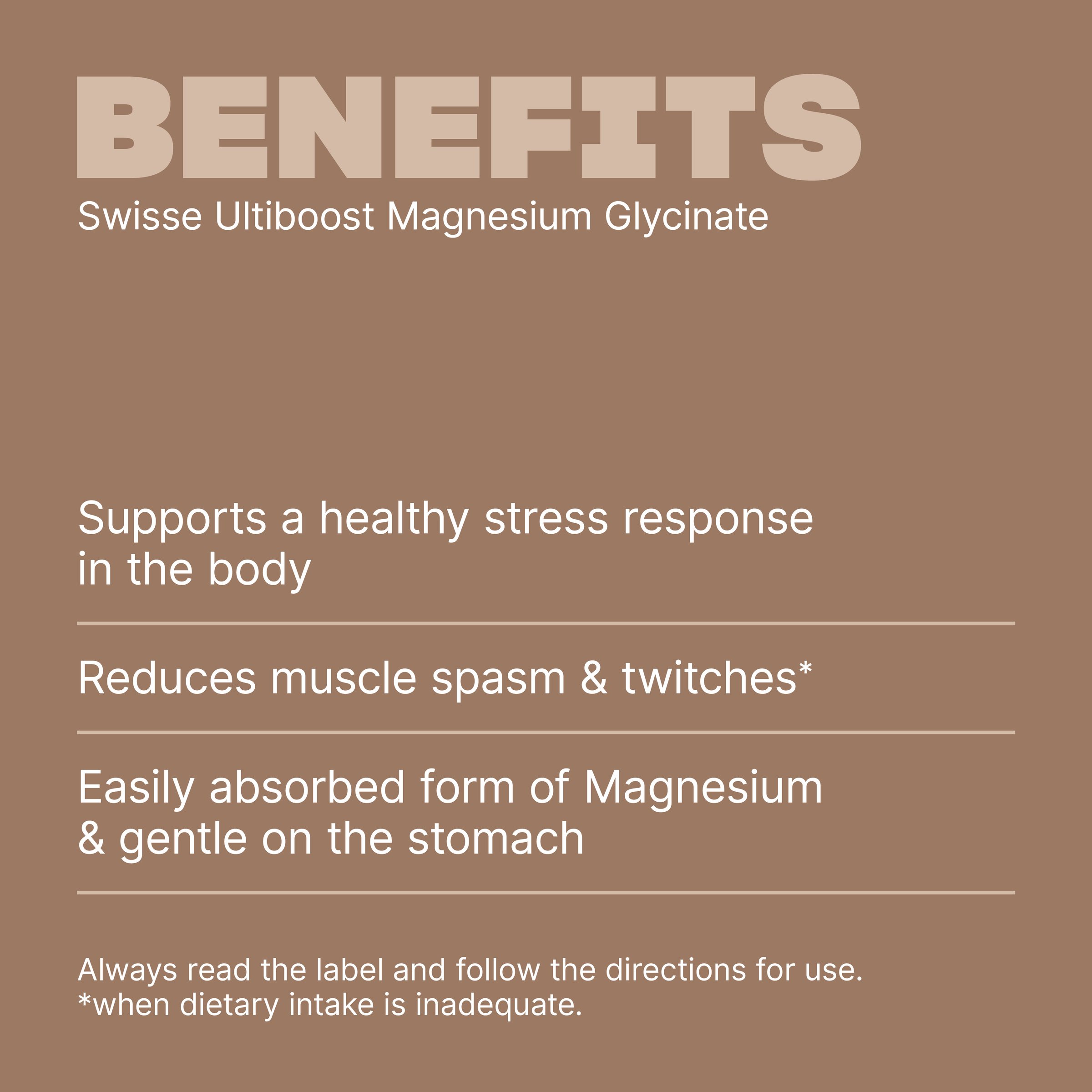 Swisse Ultiboost Magnesium Glycinate 60 tablets - Image 4