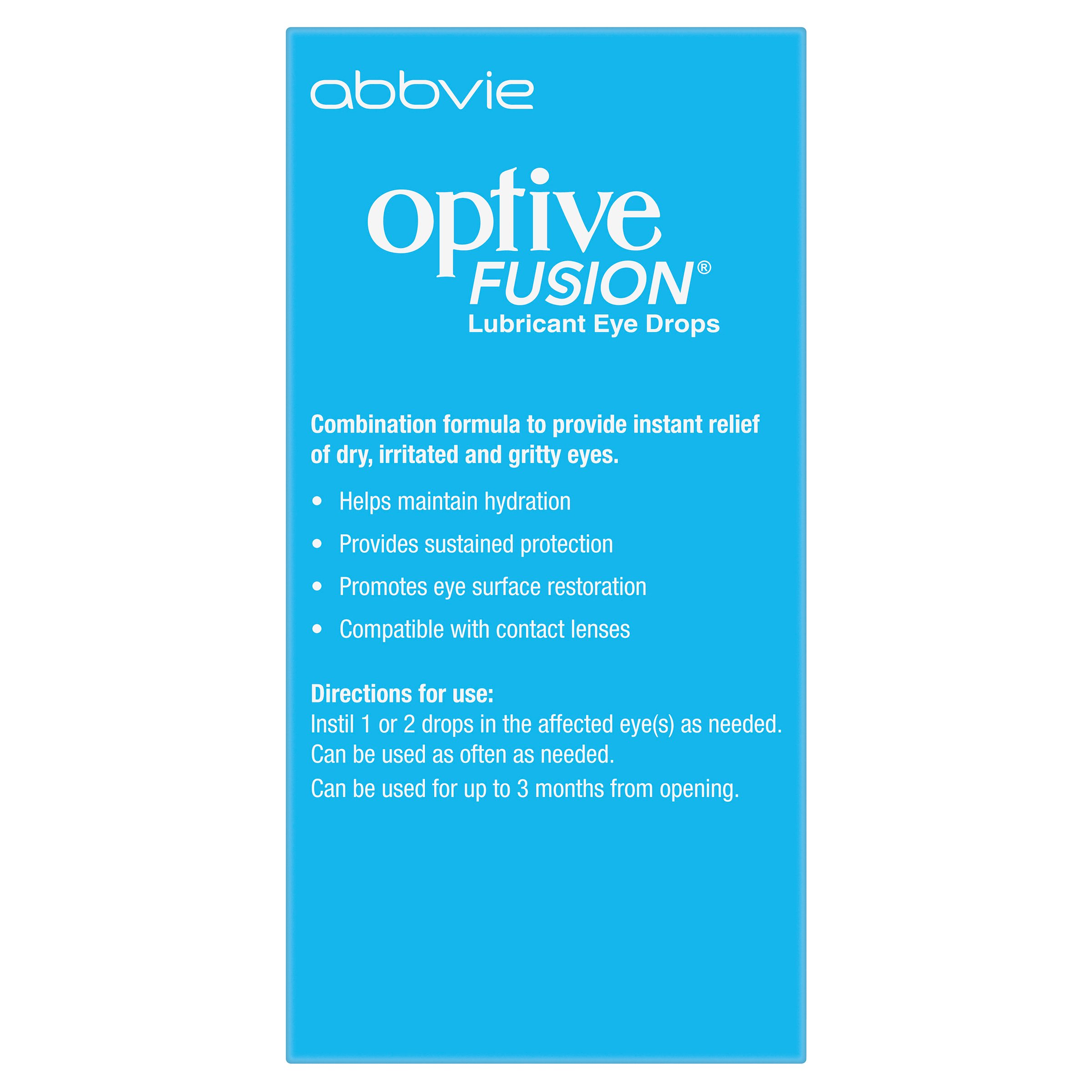 Optive Fusion Eye Drops 10ml - Image 2