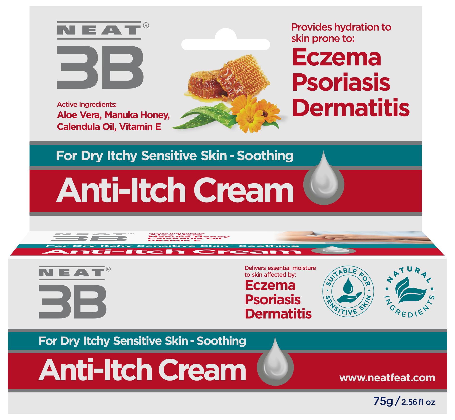 Neat Feat Products Effect 3B Anti Itch Cream 75g