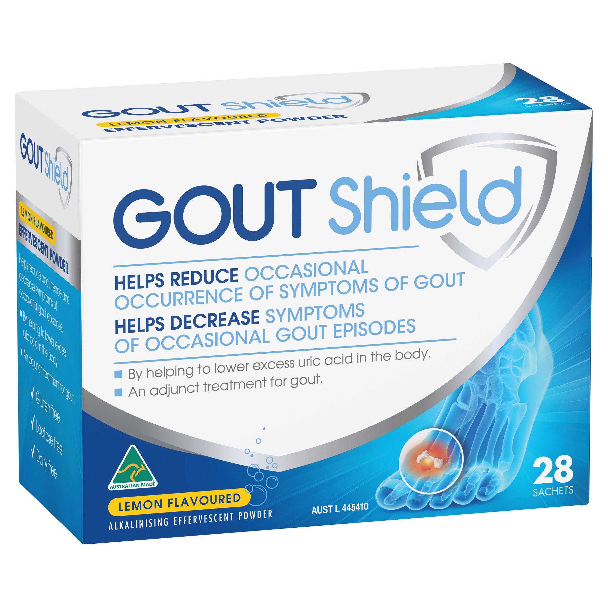 Gout Shield Effervescent Powder Lemon Flavoured 28 sachets - Image 11