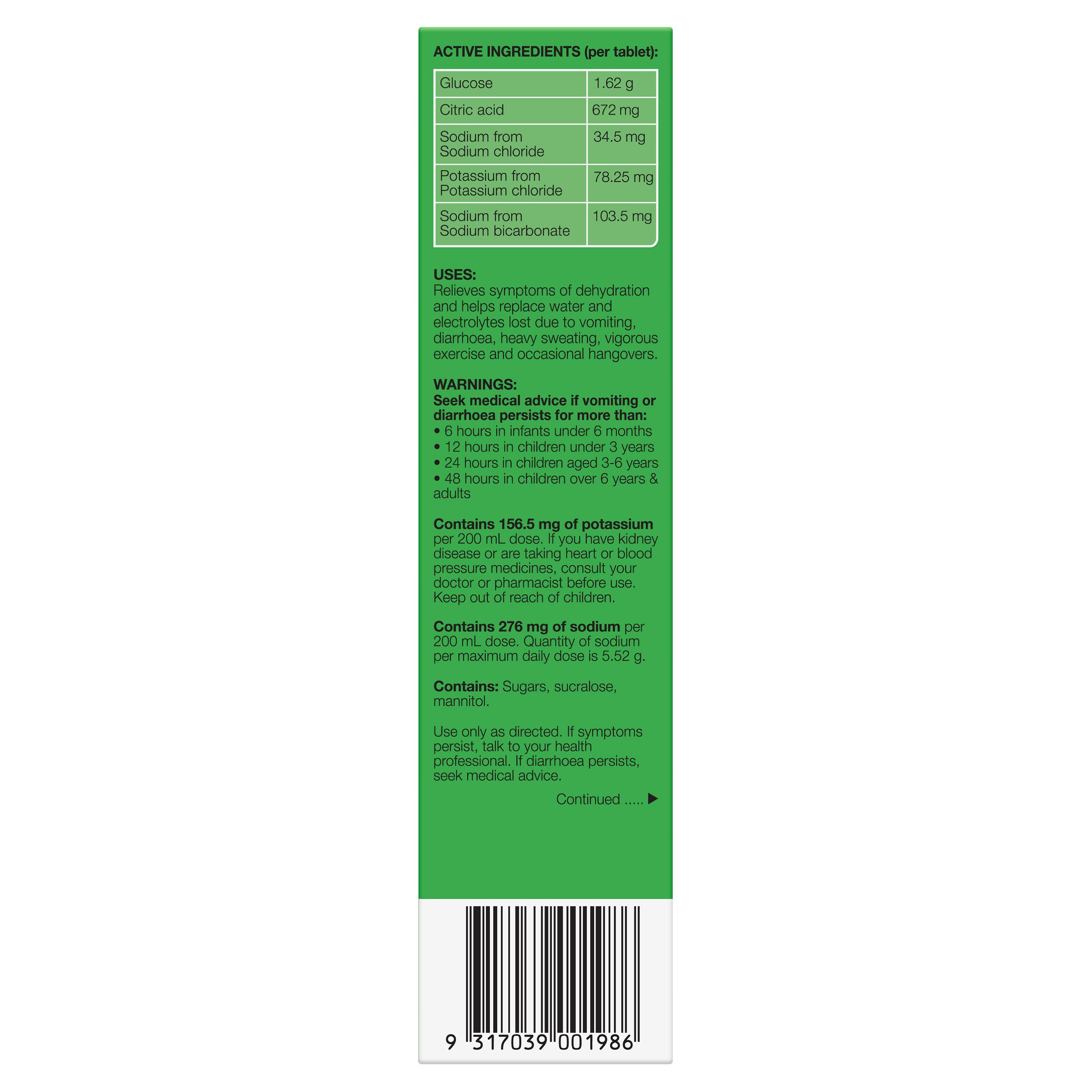 Hydralyte Effervescent Pineapple Breeze 20 tablets - Image 2