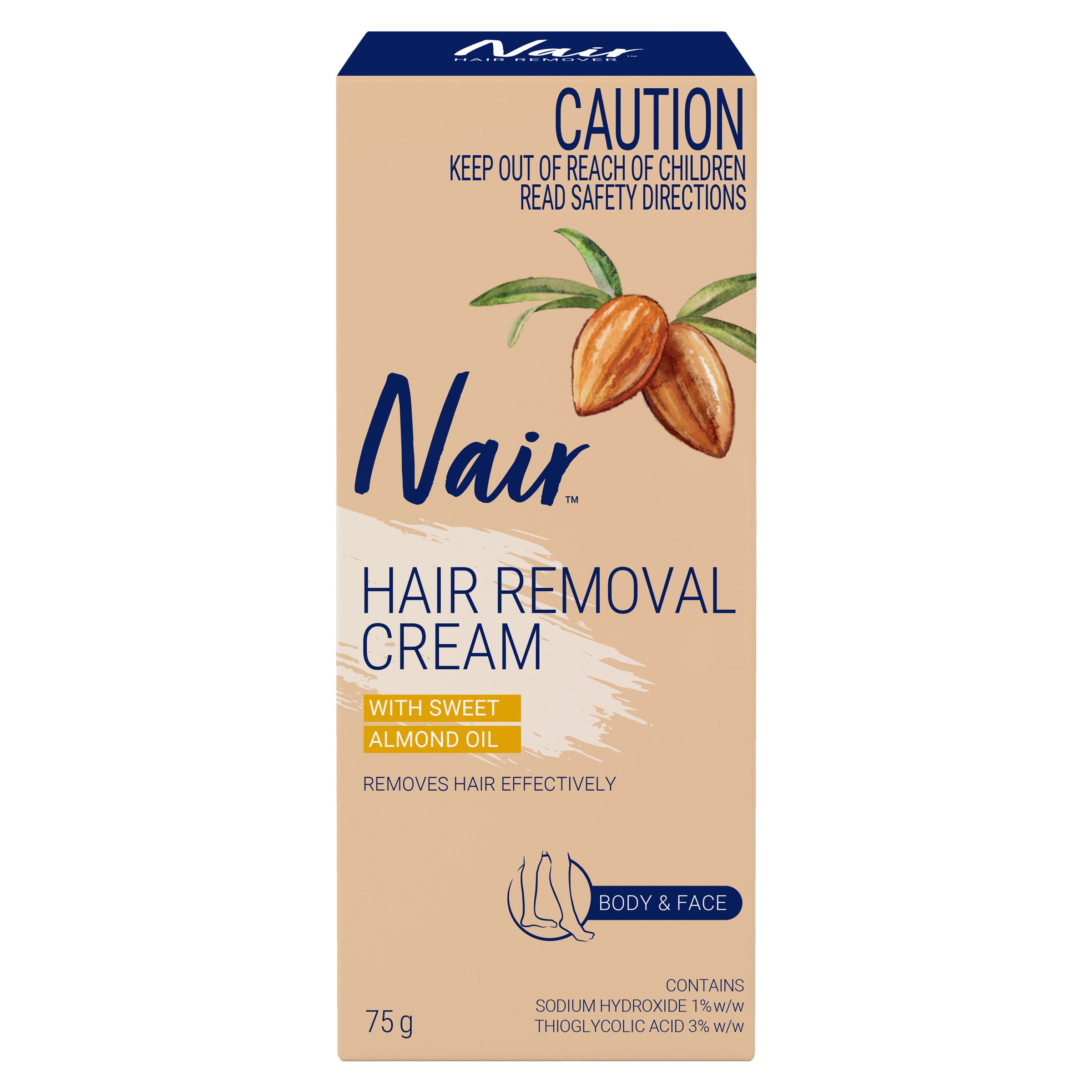 Nair Sensitive Hair Removal Cream 75g - Image 1