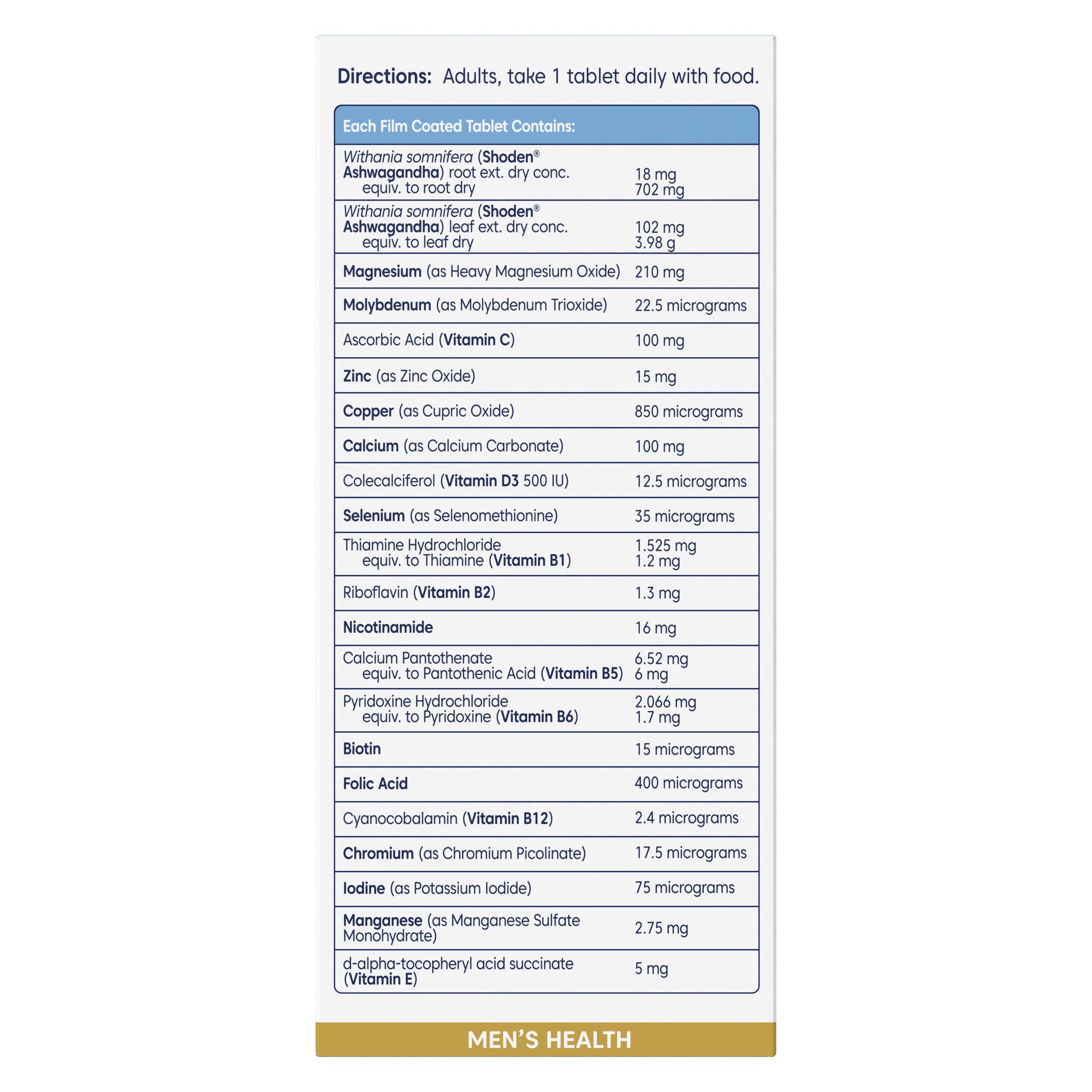 Bioglan Platinum Men's Multivitamin 60 tablets - Image 2