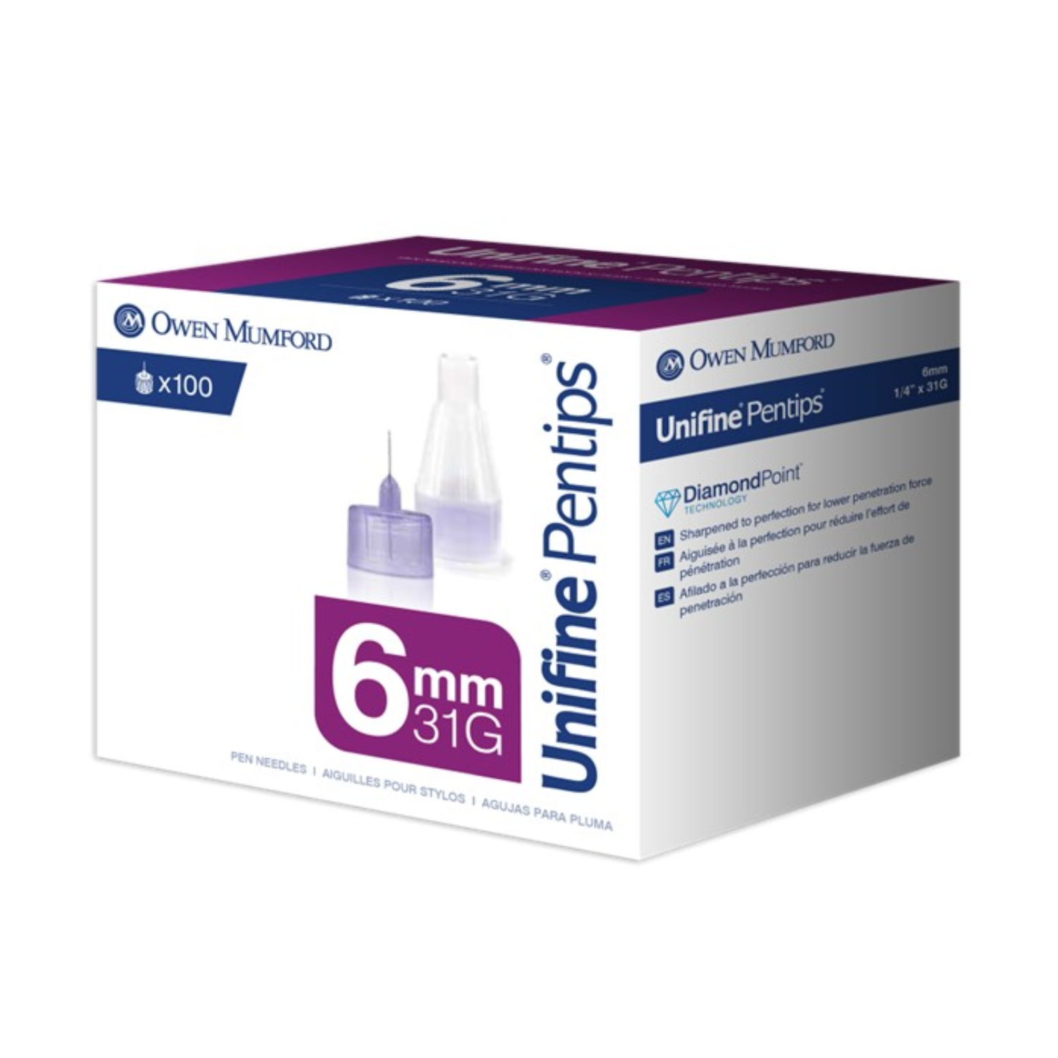 Unifine Pentips 31G x 6mm 100