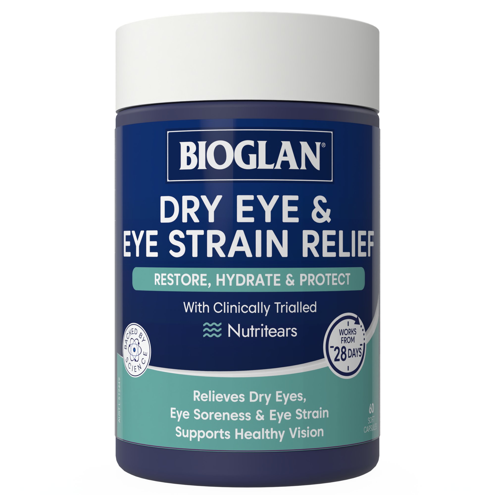 Bioglan Dry Eye & Eye Strain Relief 60 capsules - Image 1