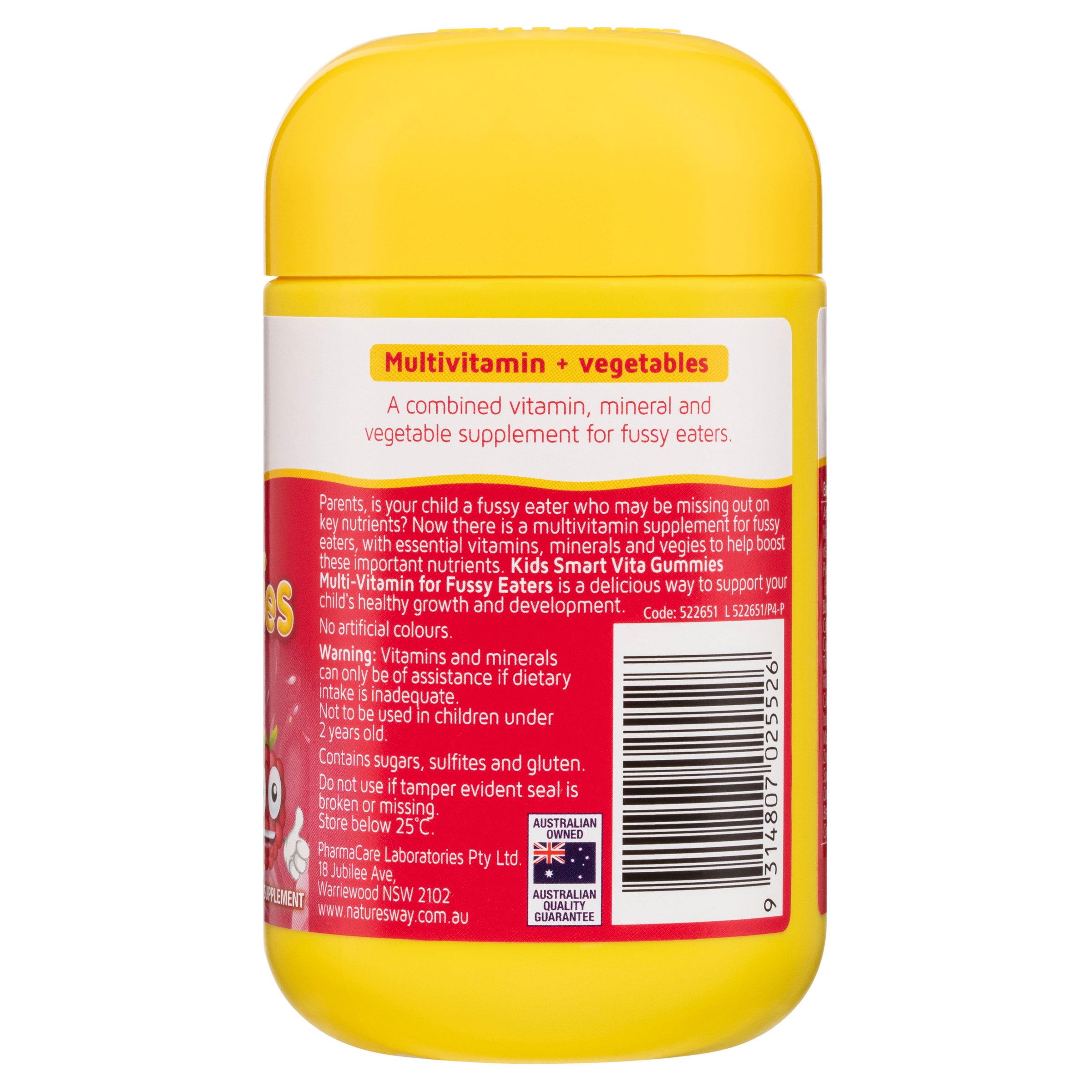 Nature's Way Kids Smart Vita Gummies Multi-Vitamin For Fussy Eateres 60 pastilles - Image 2