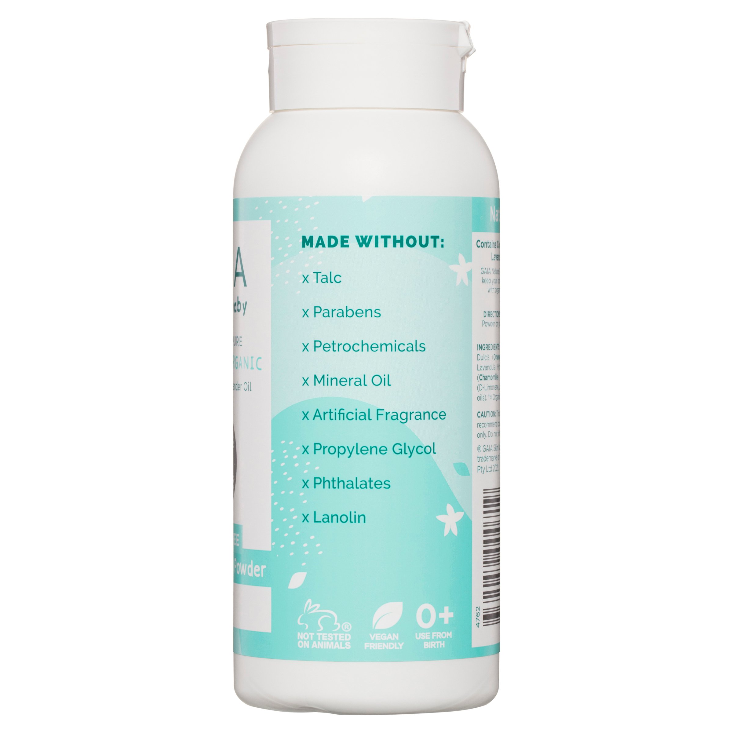 Gaia Natural Baby Powder 200g - Image 2