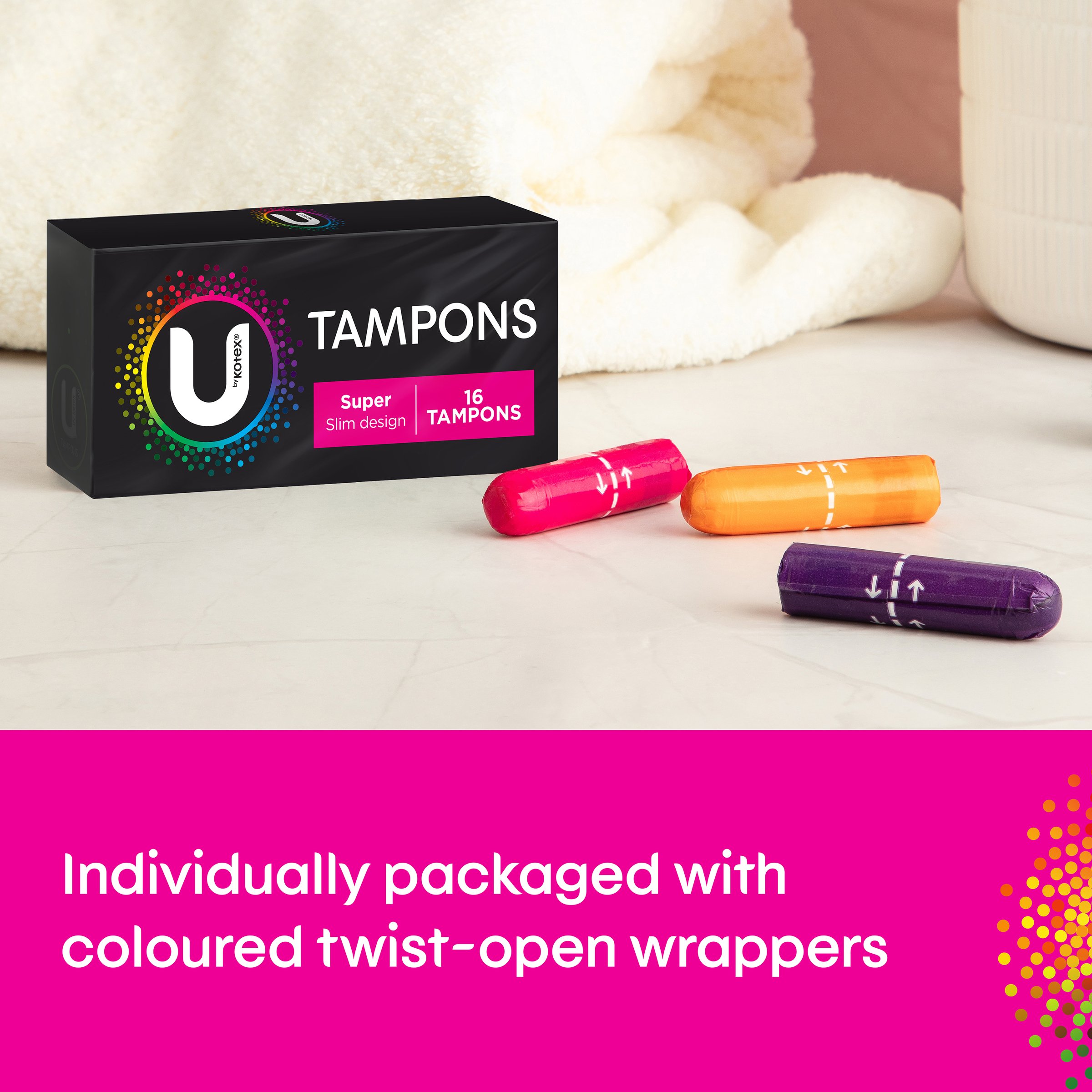 U by Kotex Tampons Super 16 pack - Image 7