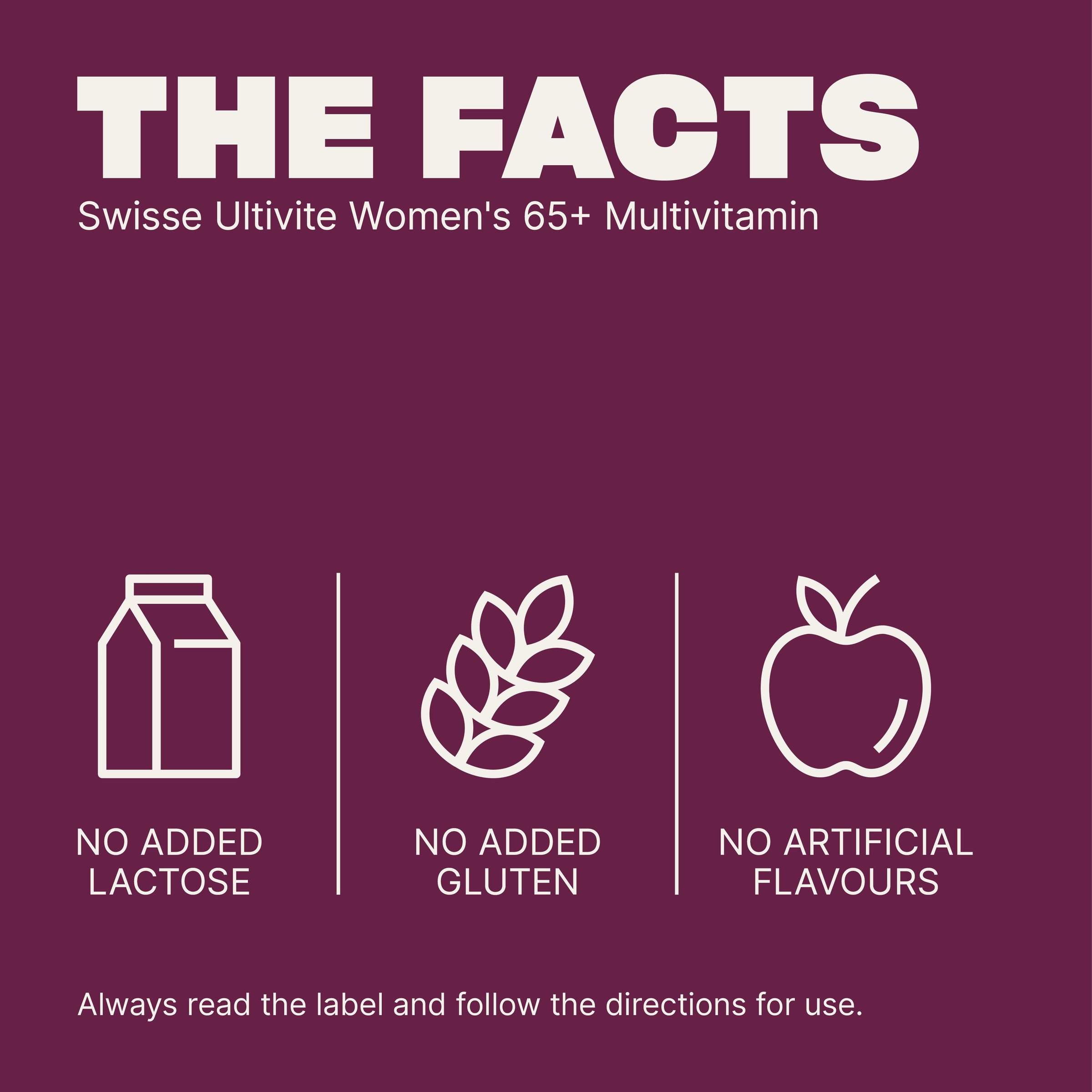 Swisse Ultivite Women's 65 + Multivitamin 60 tablets - Image 5
