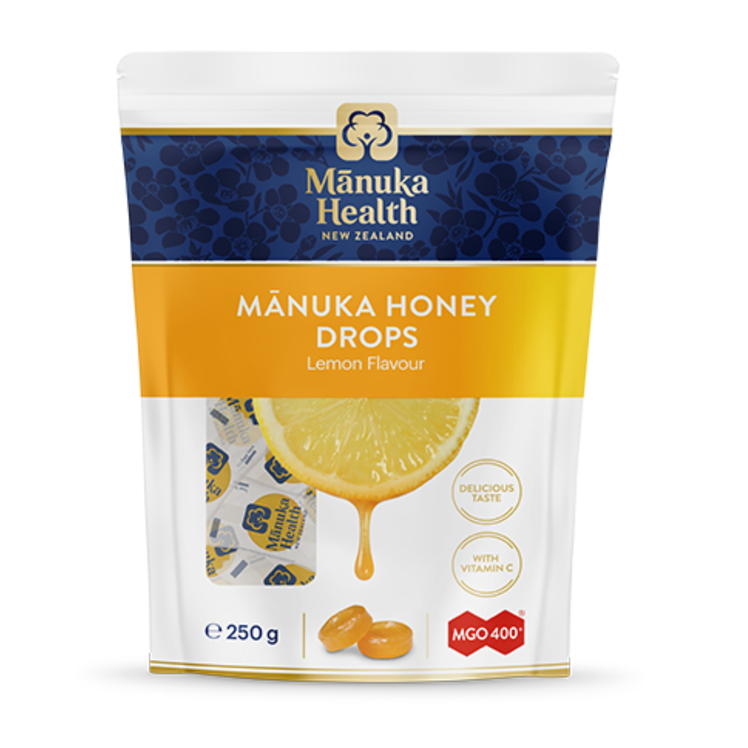 Manuka Health Honey Drops Lemon 58 pack - Image 1