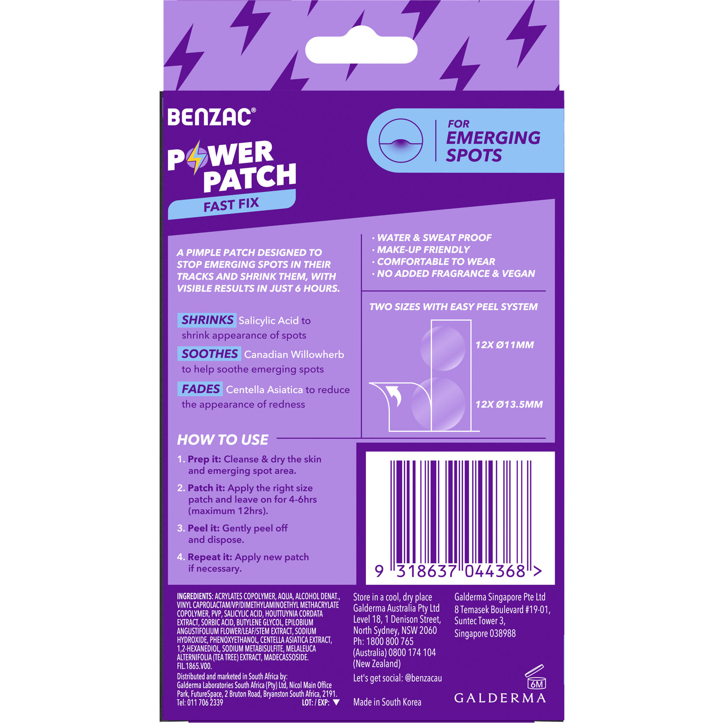 Benzac Power Patches 24 pack - Image 2