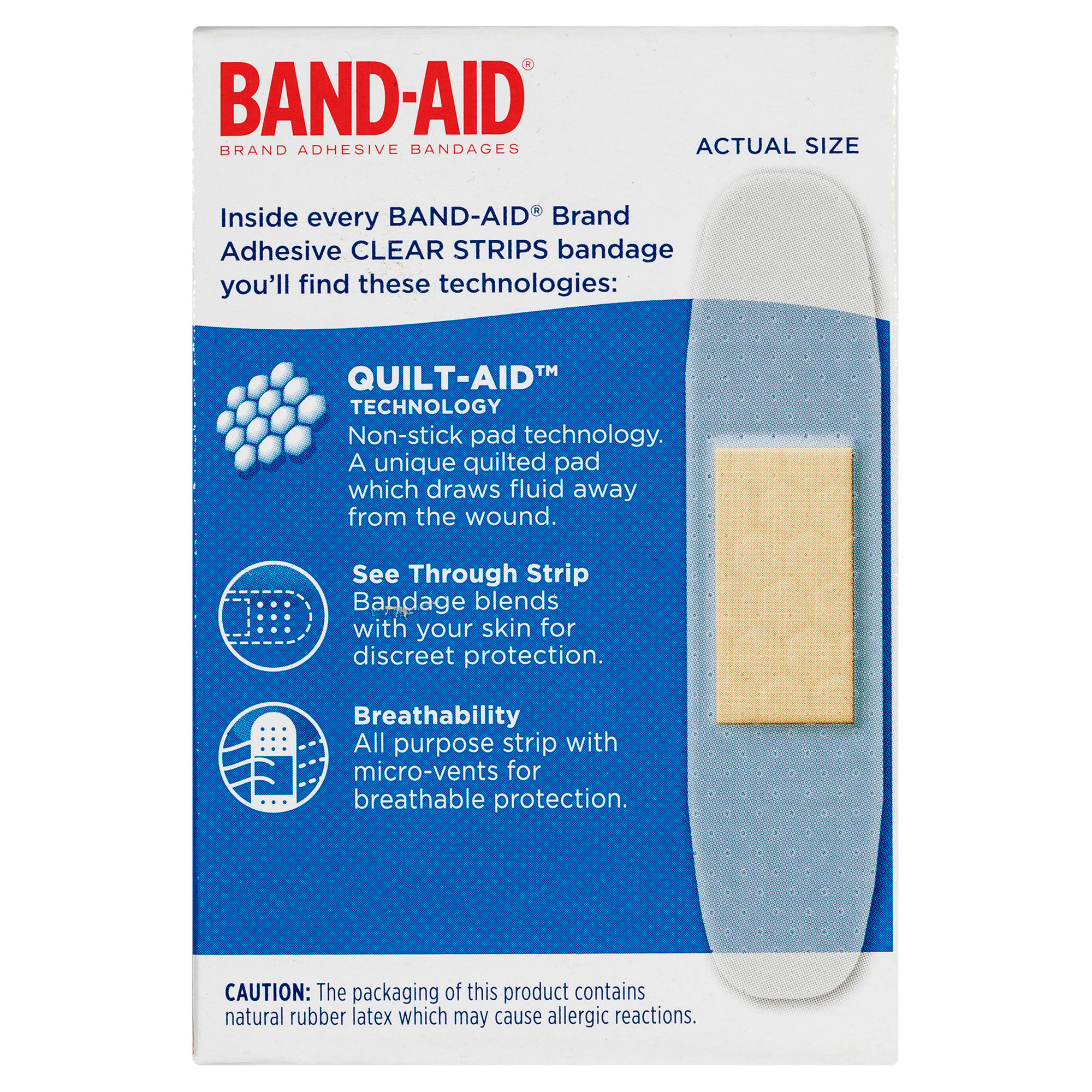 Band-Aid Clear Contoured Shape 40 pack - Image 2