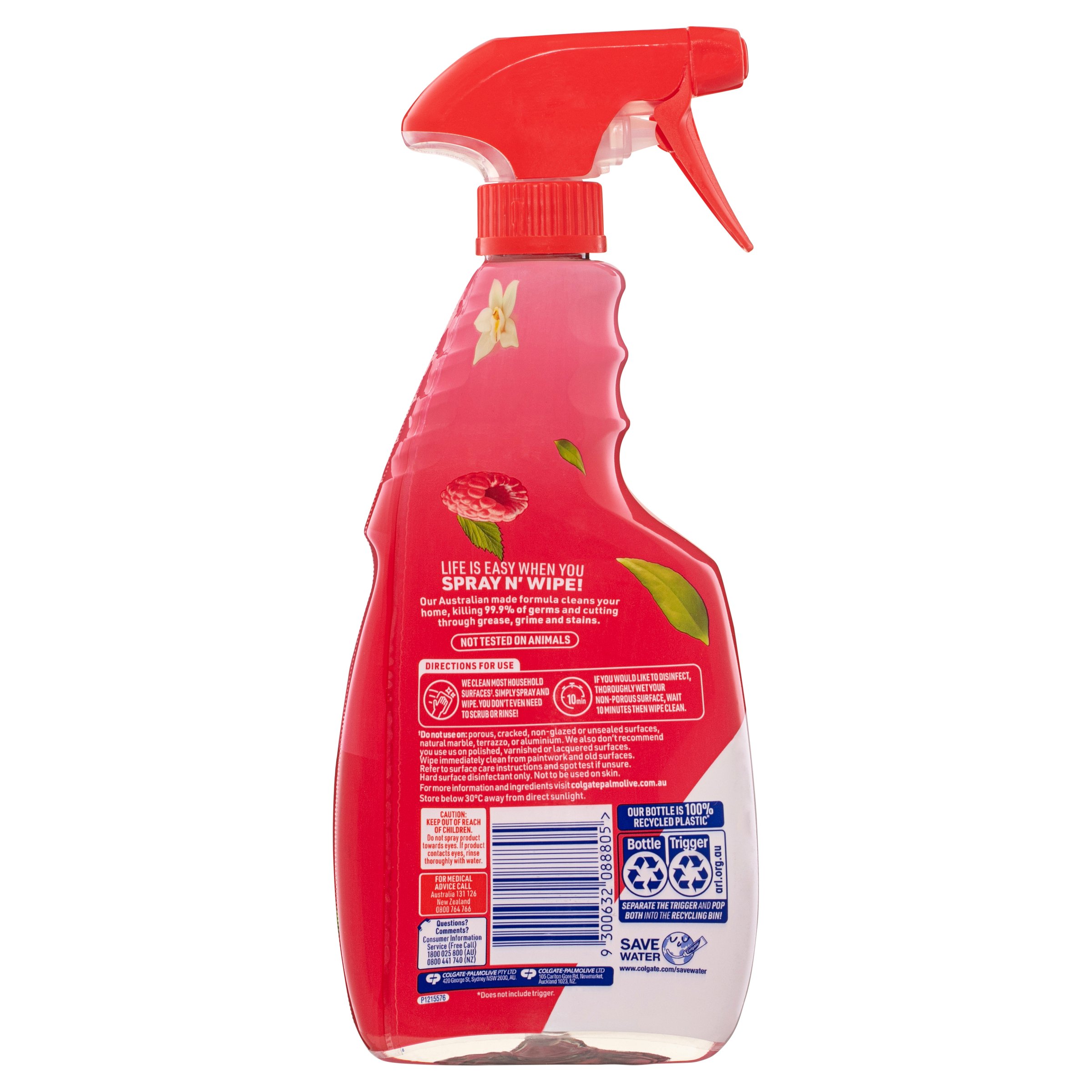 Ajax Spray n Wipe Divine Blends Vanilla & Berry 475ml - Image 2