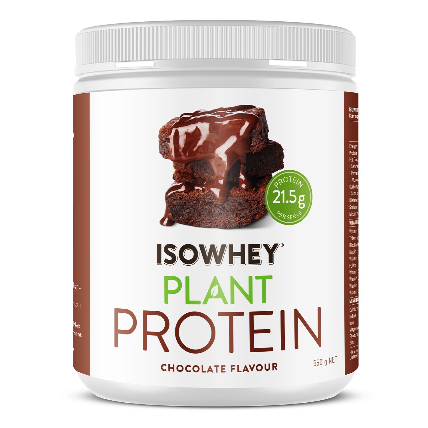 Isowhey Plant Protein Chocolate 550g - Image 1