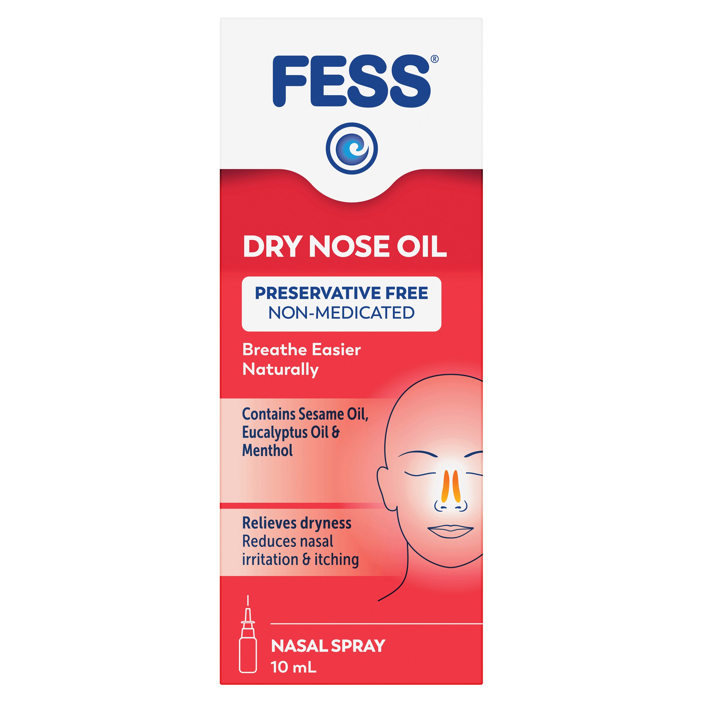 Fess Dry Nose Relief Oil Nasal Spray 10ml - Image 11