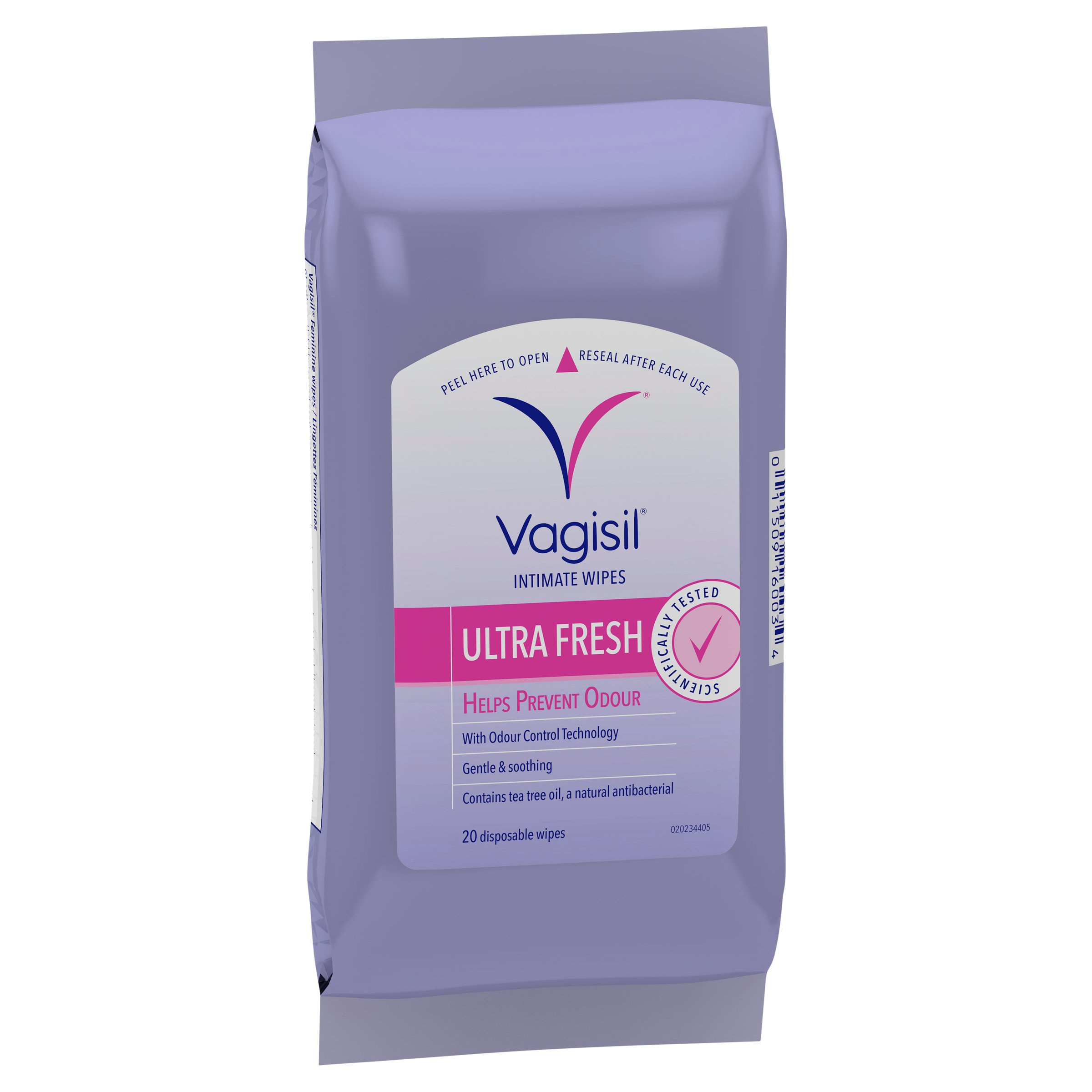 Vagisil Feminine Pouch Wipes 20 pack - Image 5